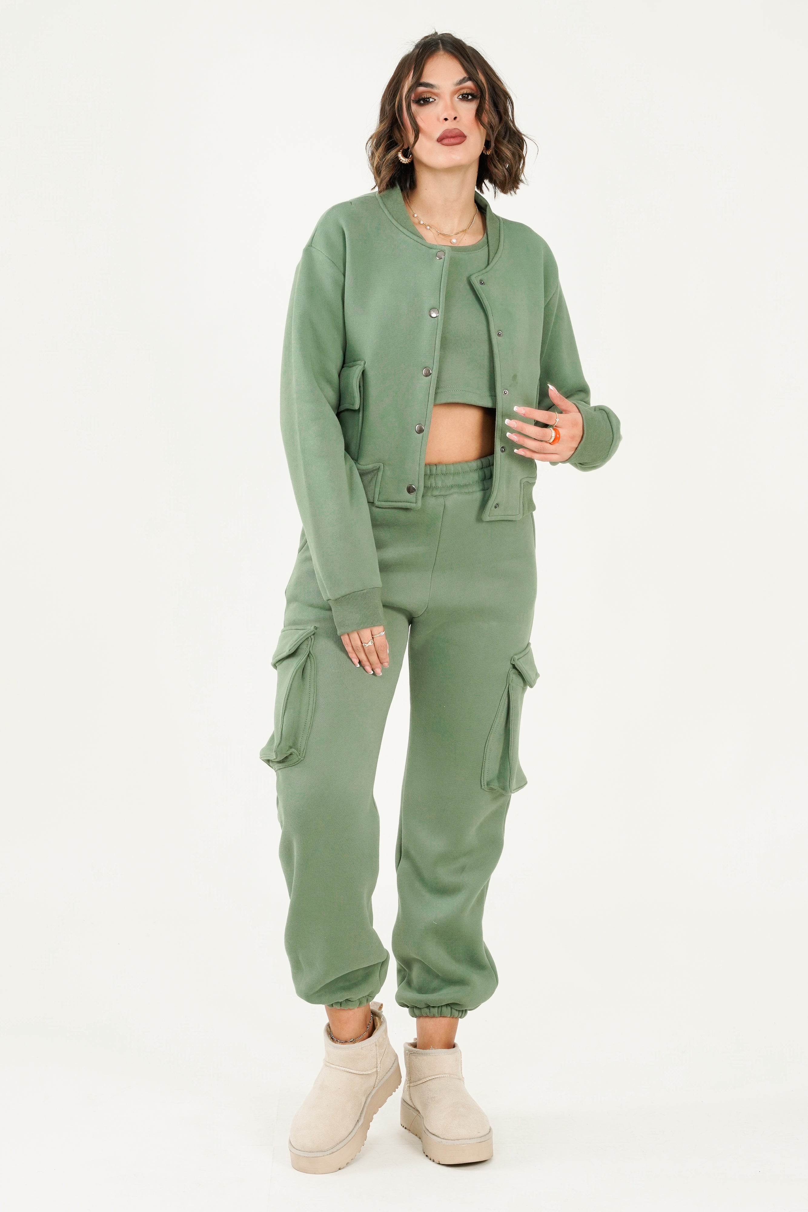 Leah Top - Olive Green