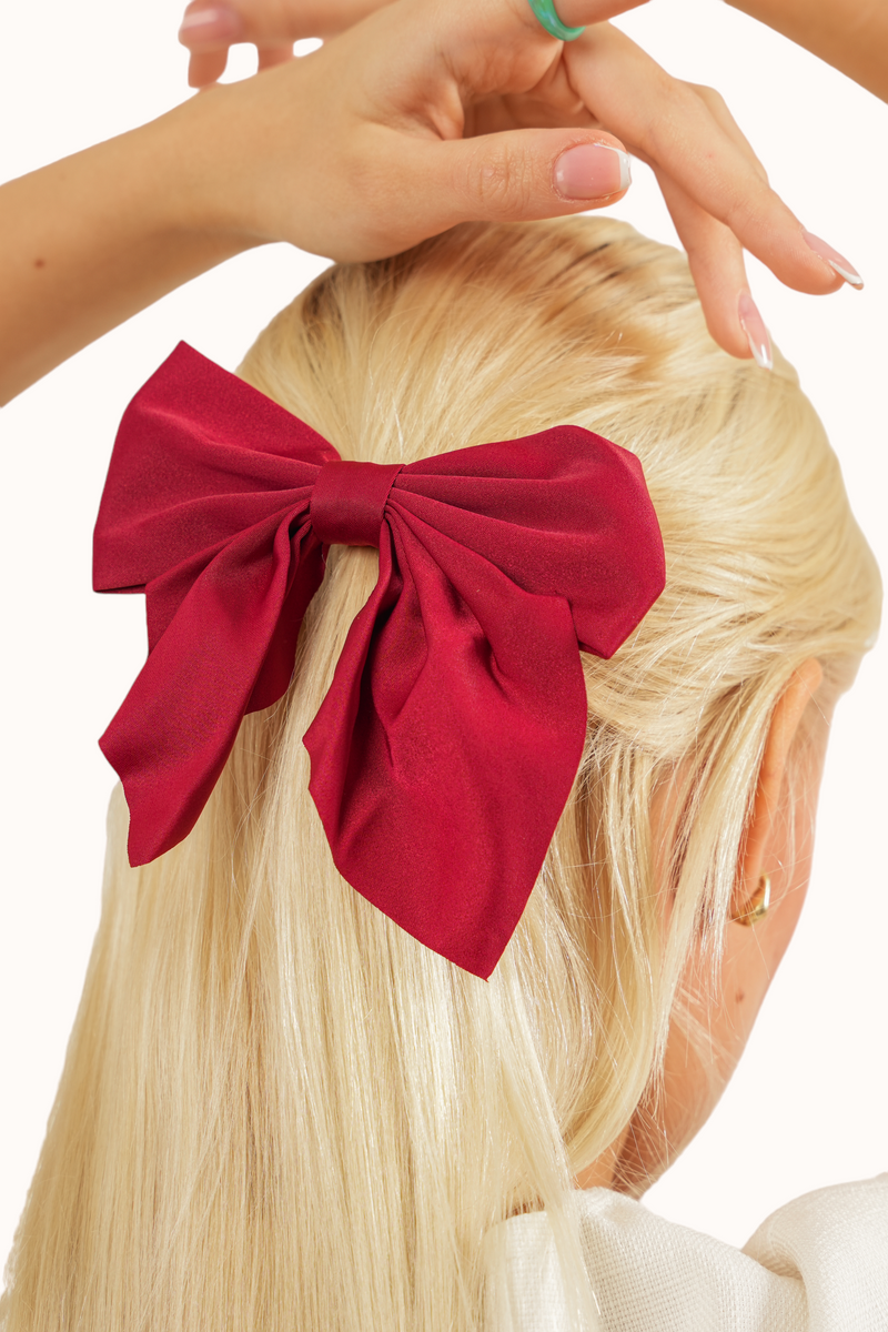 Emily Hair Clip - Red