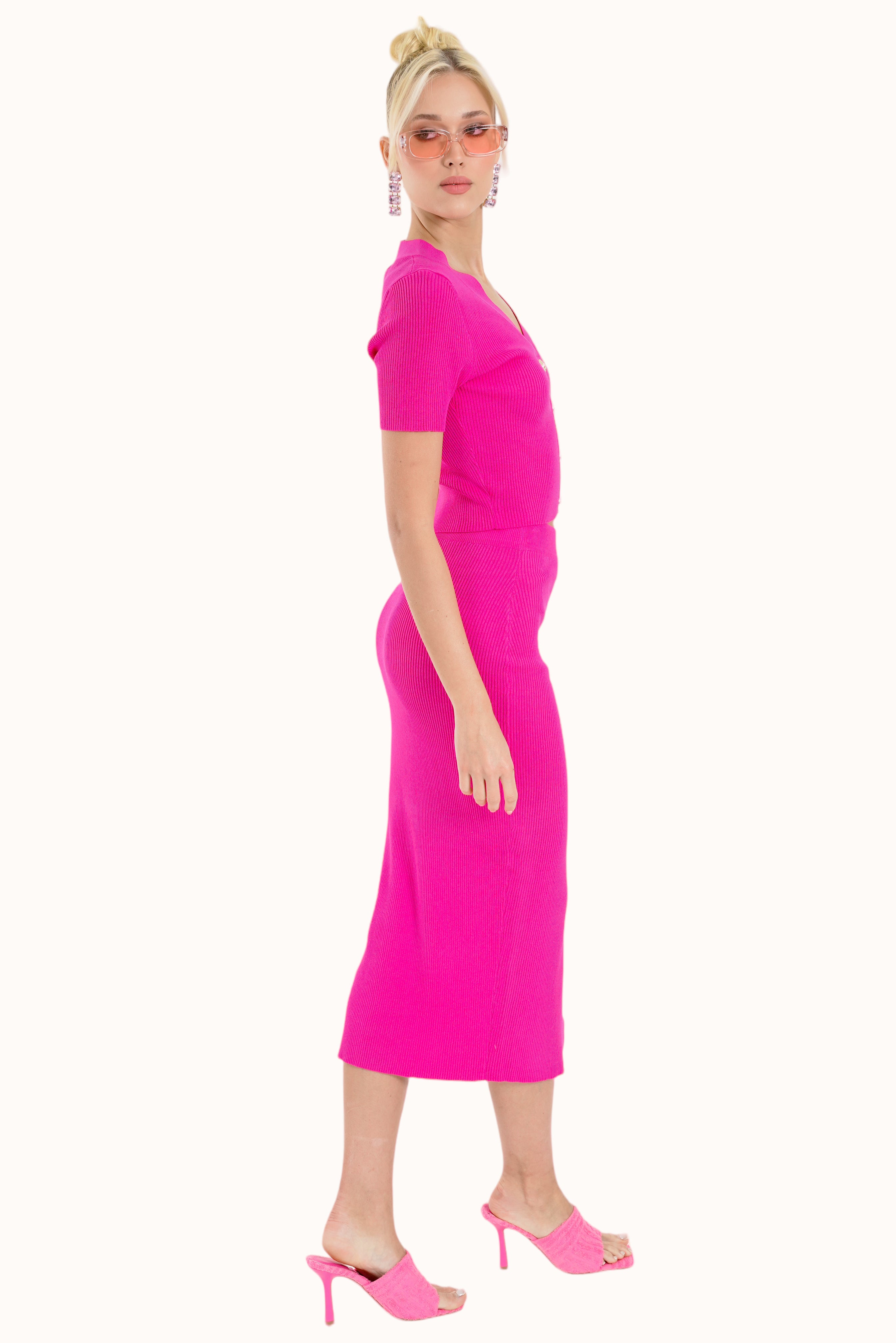 Eliza Skirt- Fuchsia