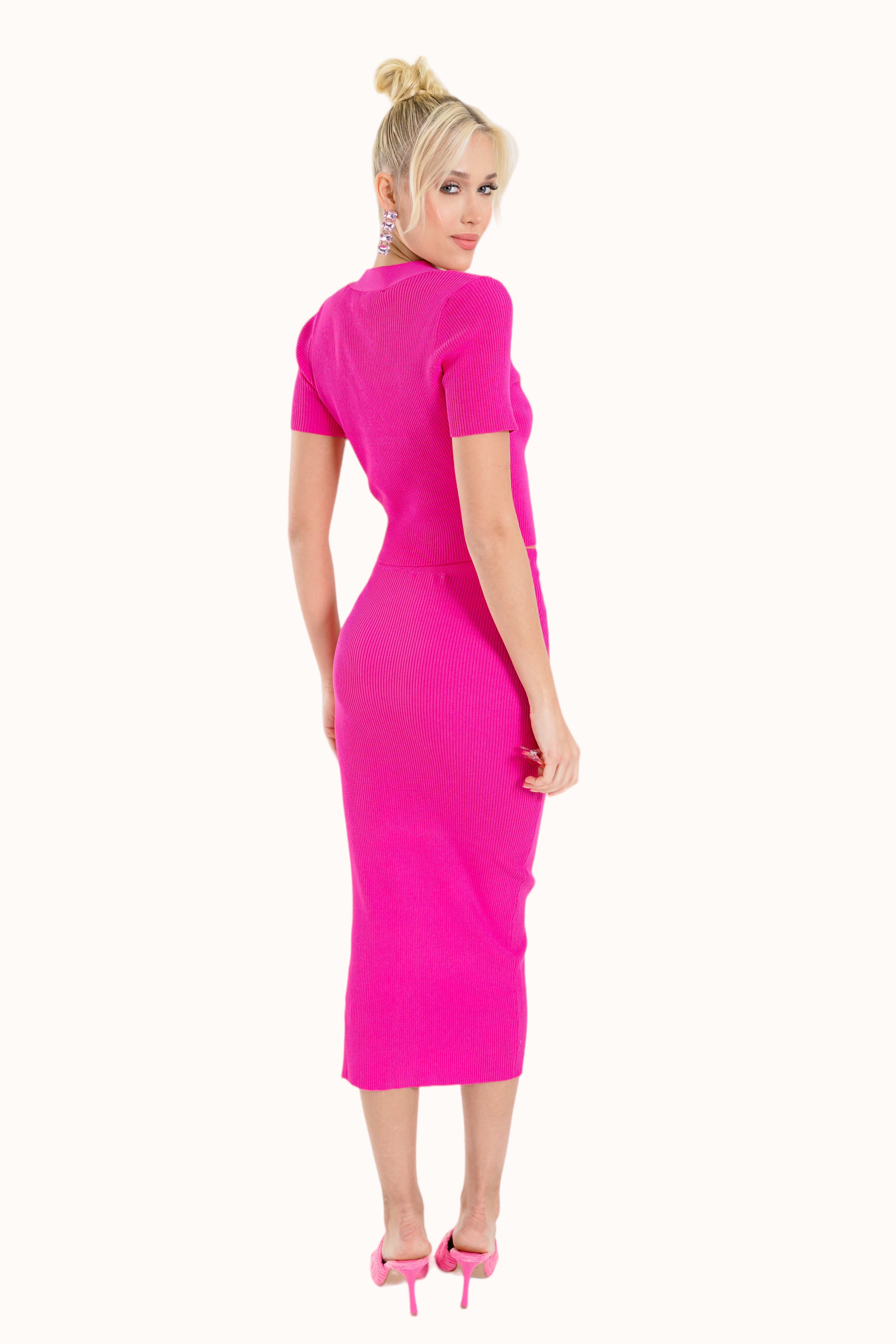 Eliza Skirt- Fuchsia