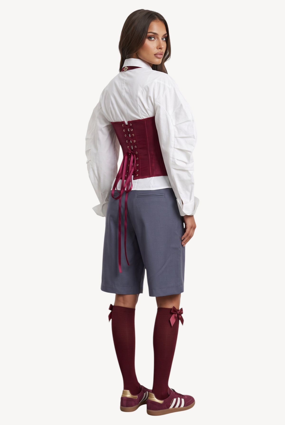 Bordeaux Sculpt Corset Top