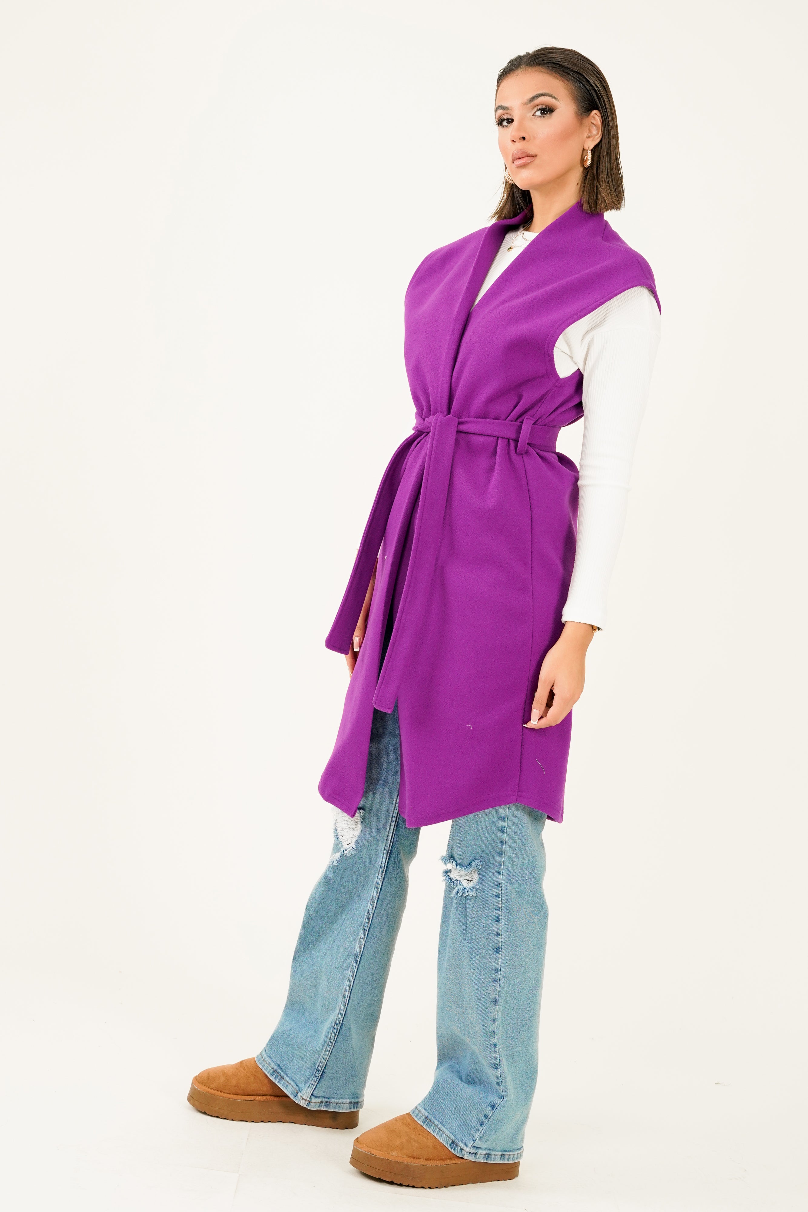Mona Gilet - Purple