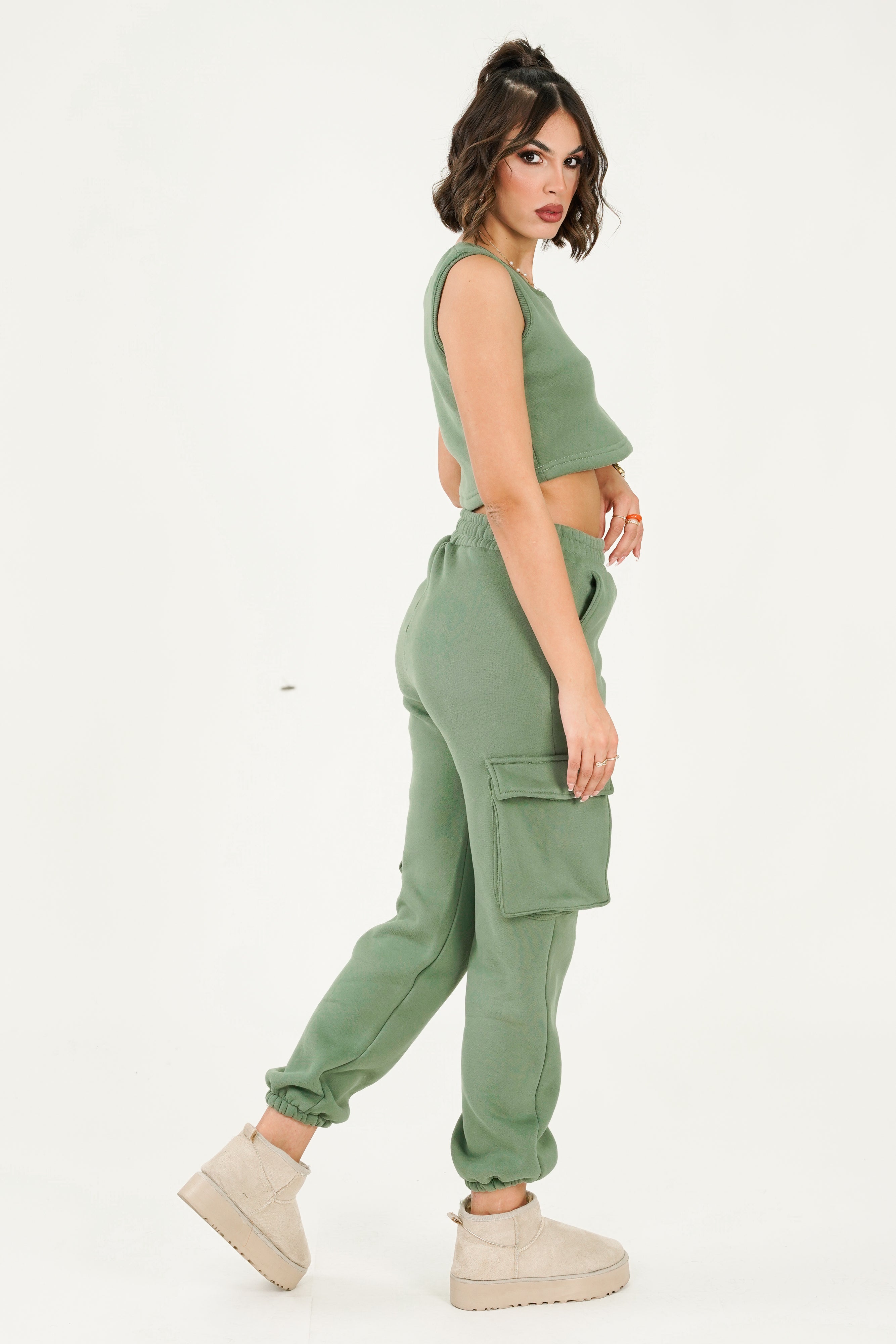 Leah Top - Olive Green