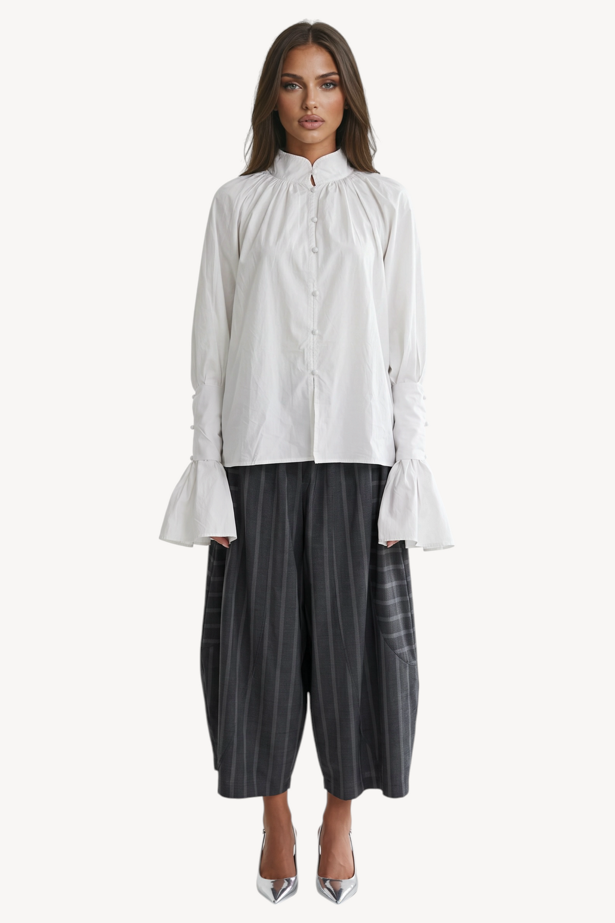 Pure Drama White Blouse