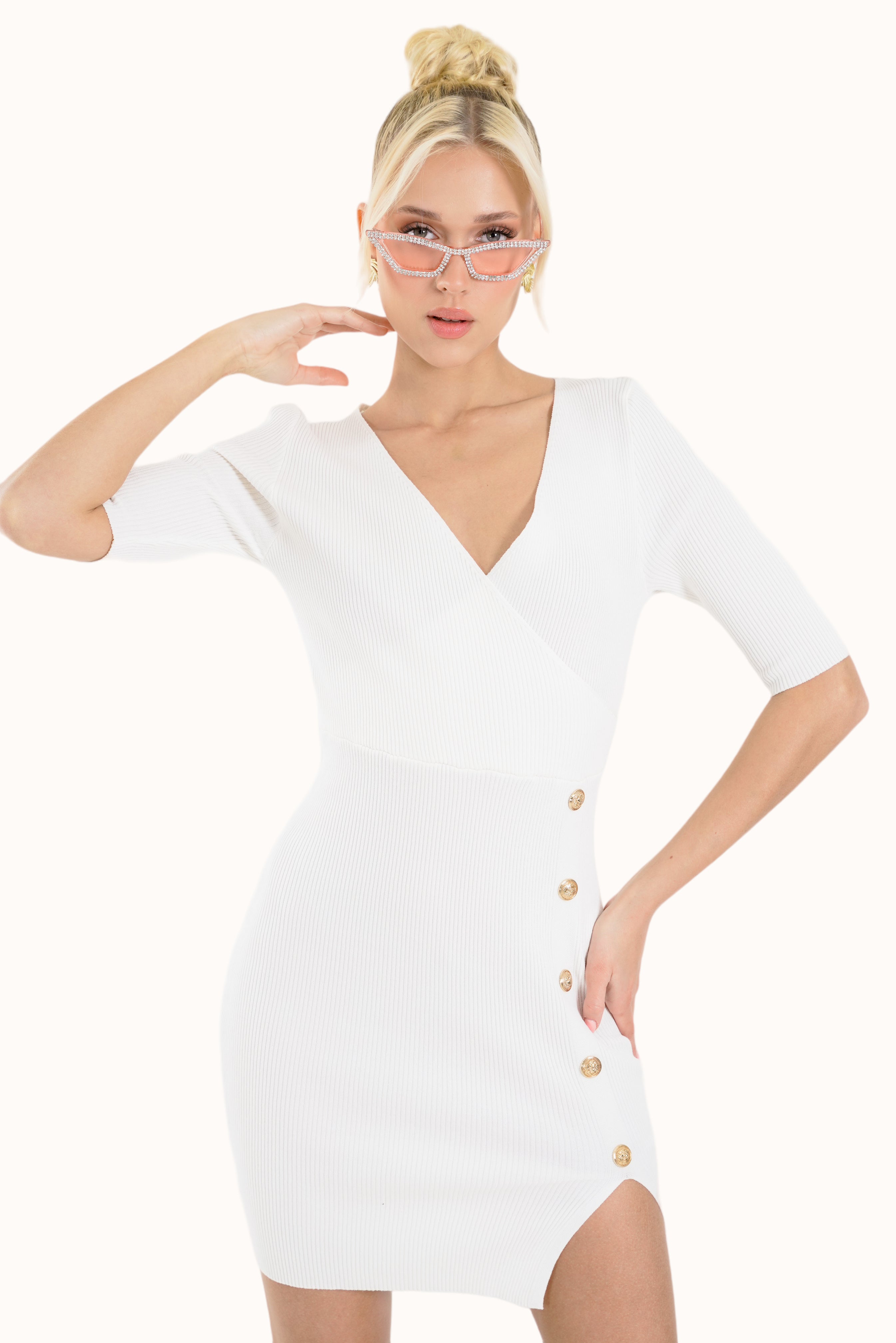 Khloe Dress - White