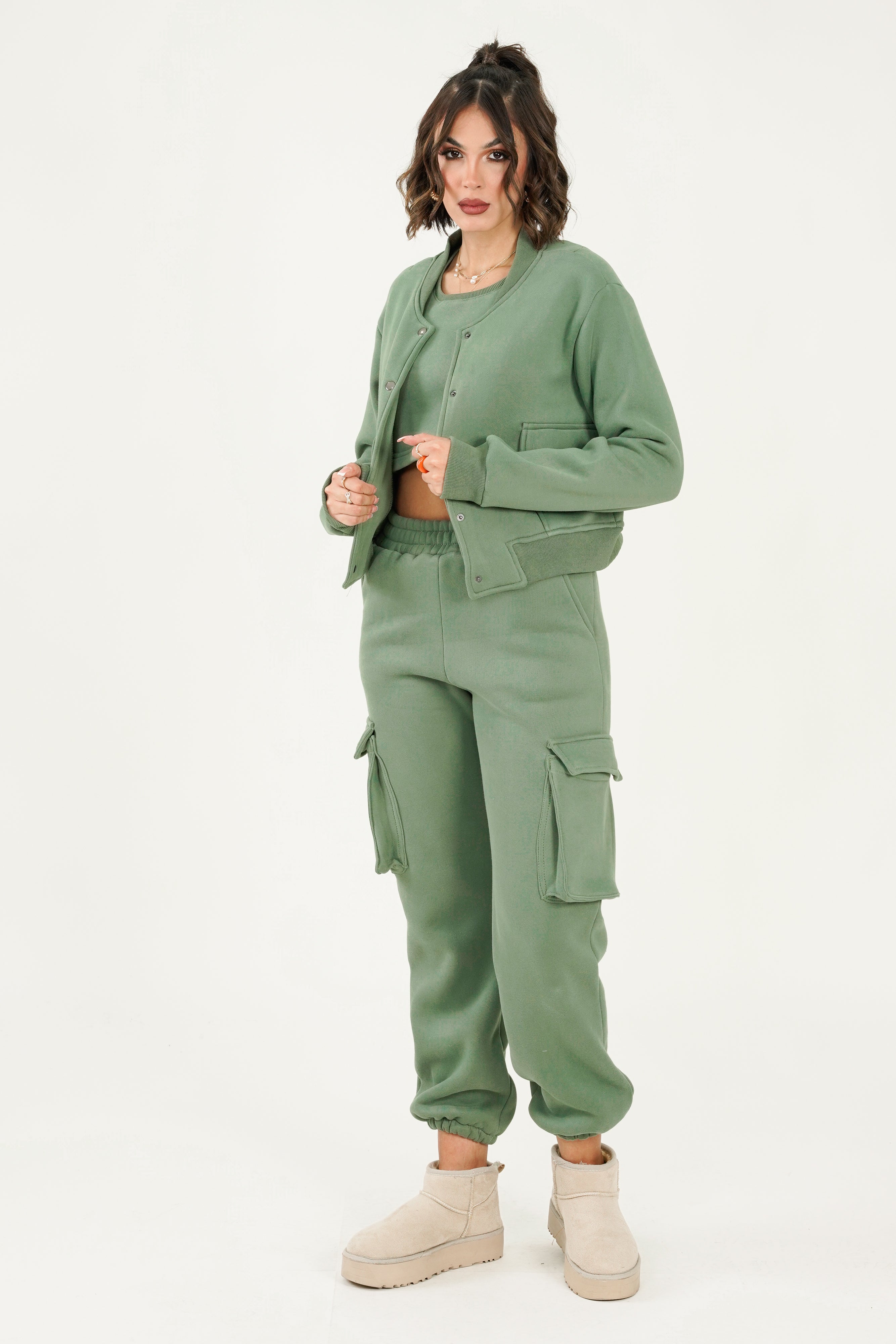 Leah Top - Olive Green