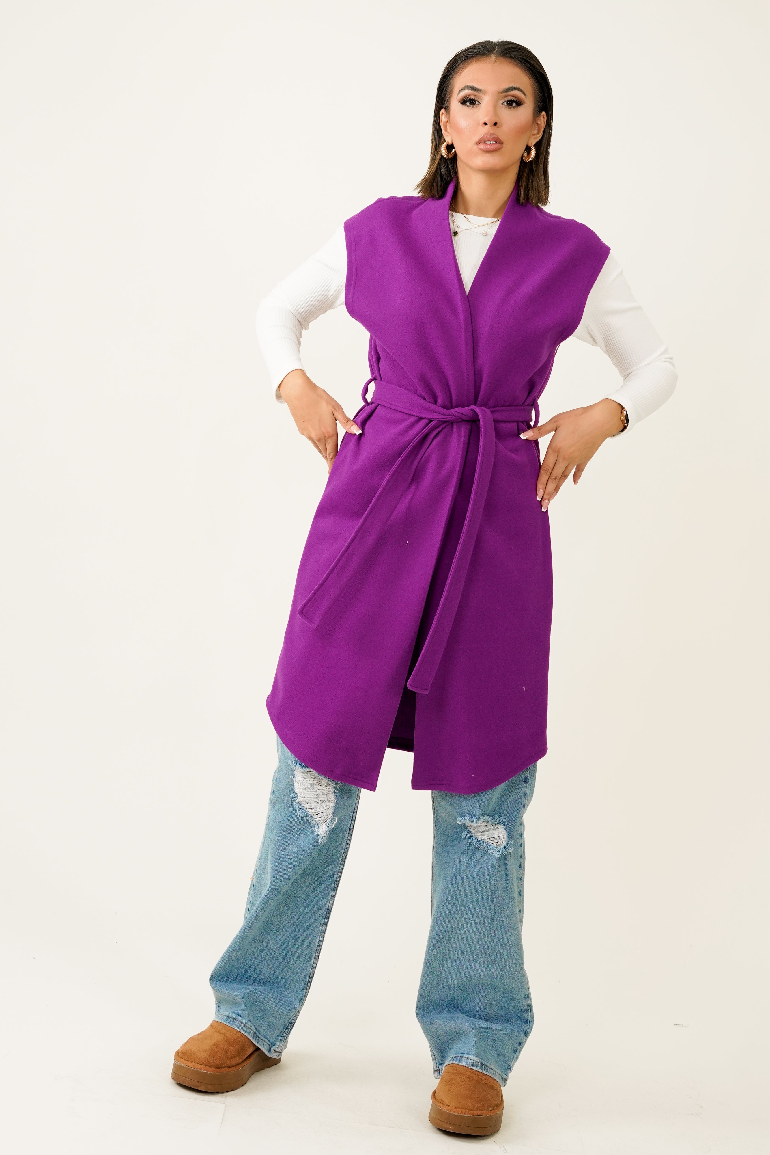 Mona Gilet - Purple