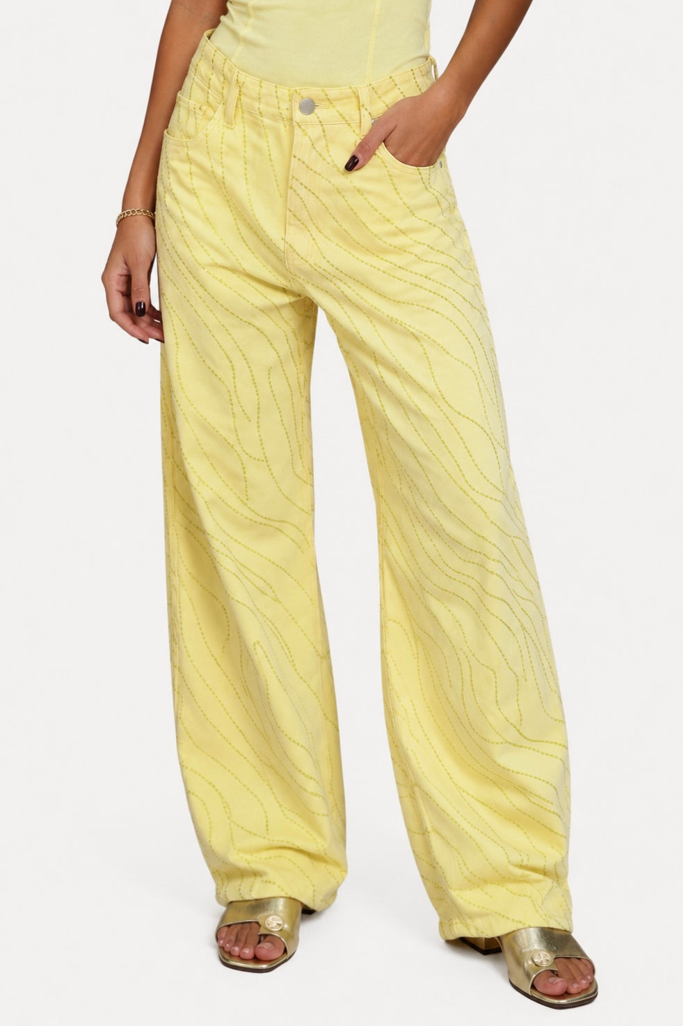 Sunlit Lines Jeans