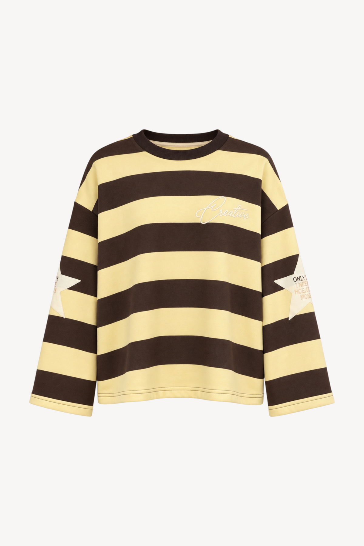 Creative Mood Stripe Sweatshirt