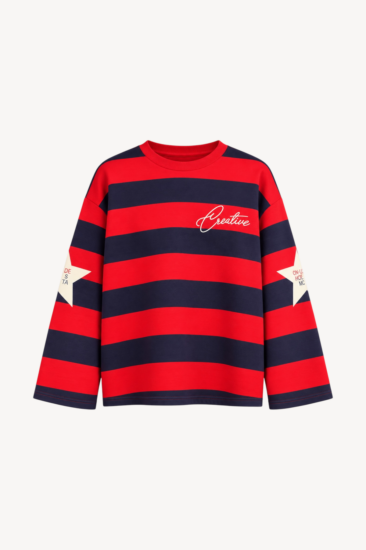 Creative Mood Stripe Sweatshirt
