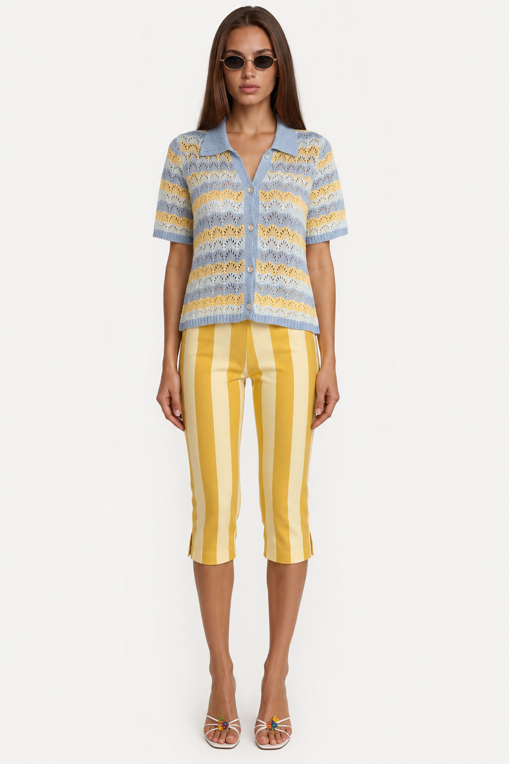 Boardwalk Stripe Capri