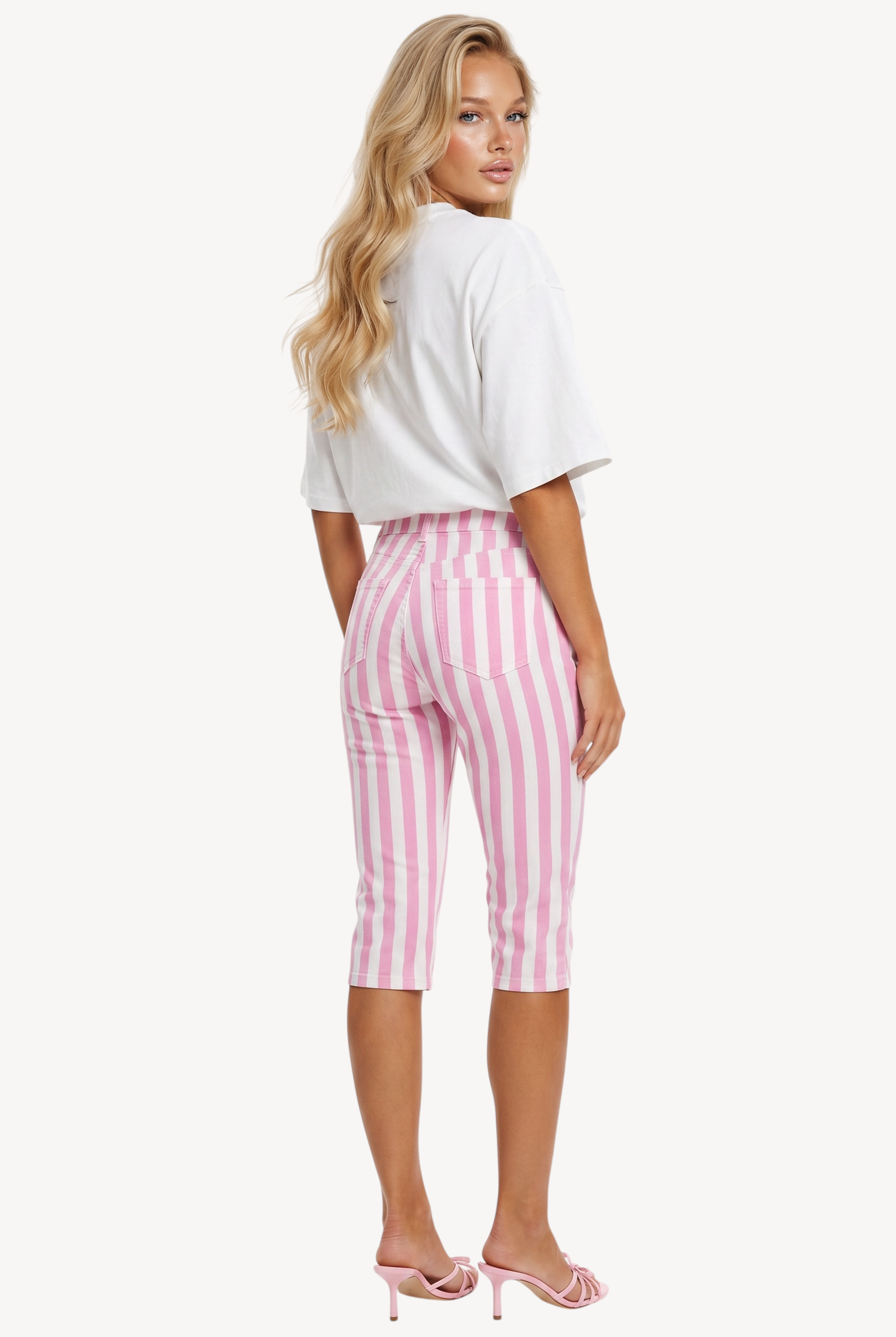 Candy Stripe Capri