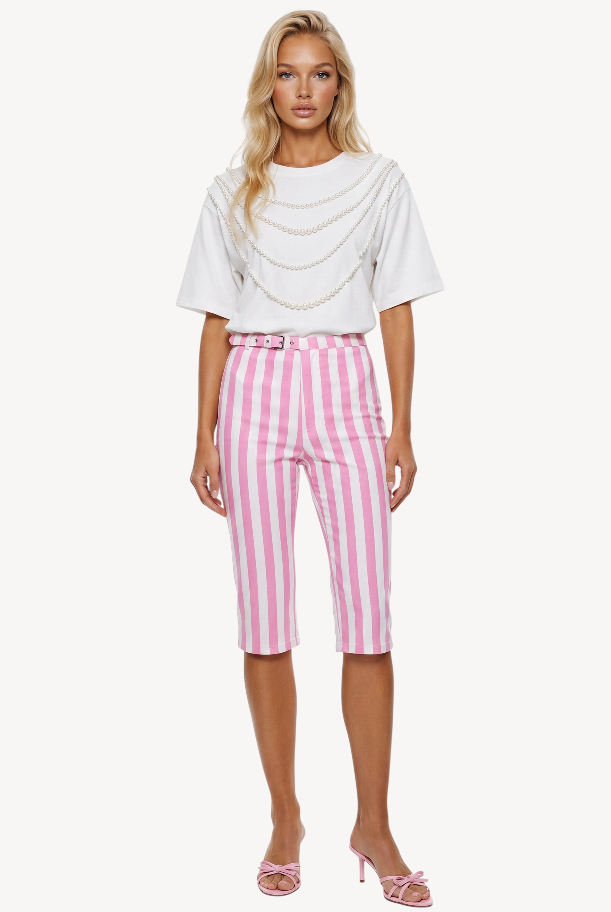 Candy Stripe Capri
