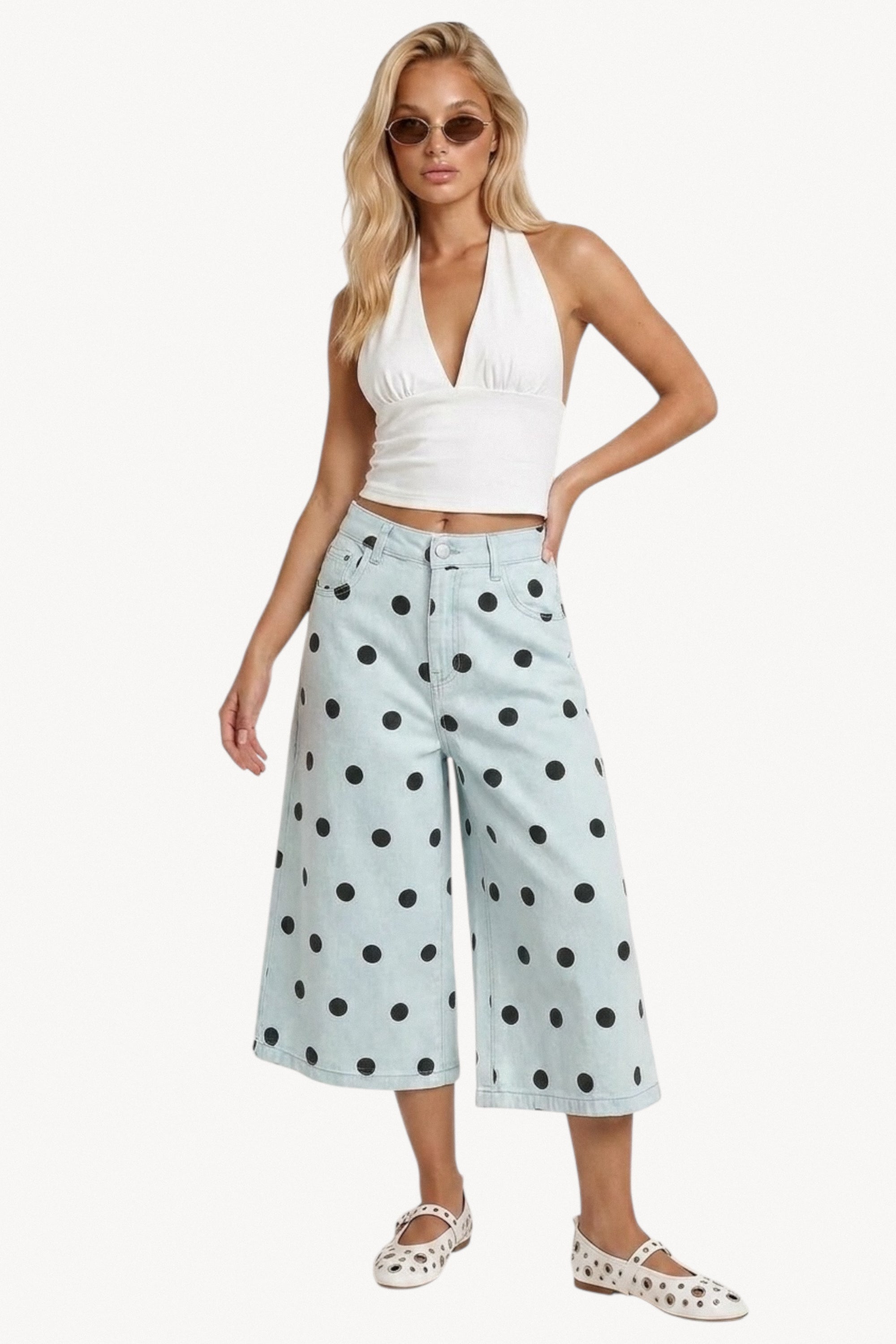 Isala Bermuda Jeans