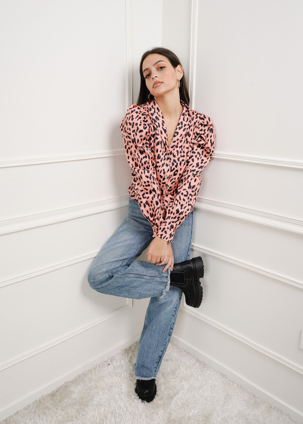 Yara top Leopard - Orange