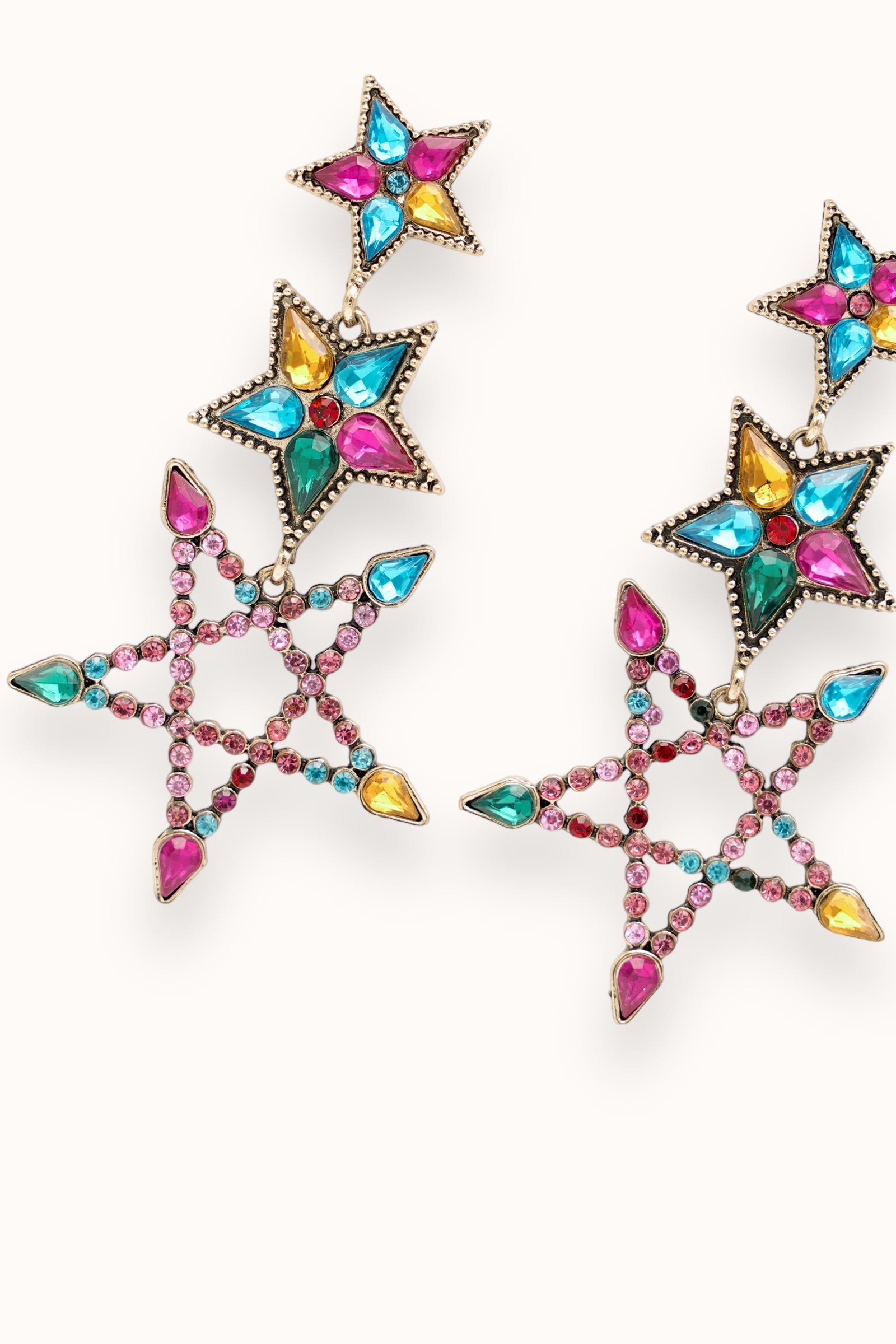 Stara Earrings - Fuchsia