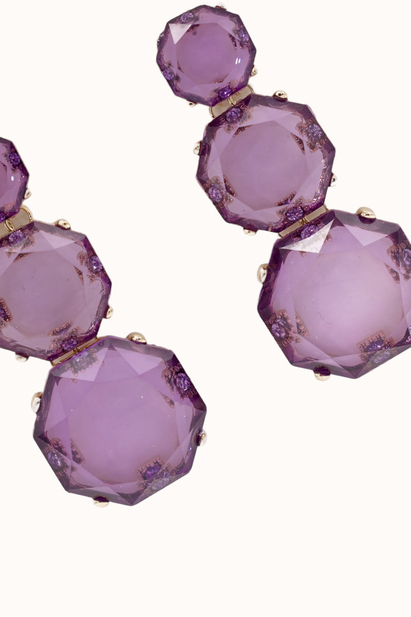 Heidy Earrings - Purple