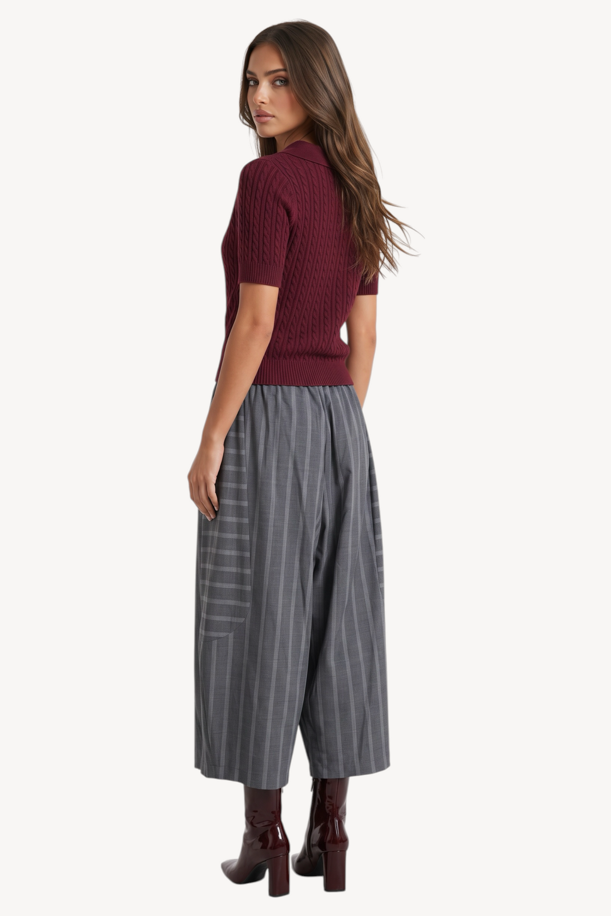 Line Wide-Leg Trousers