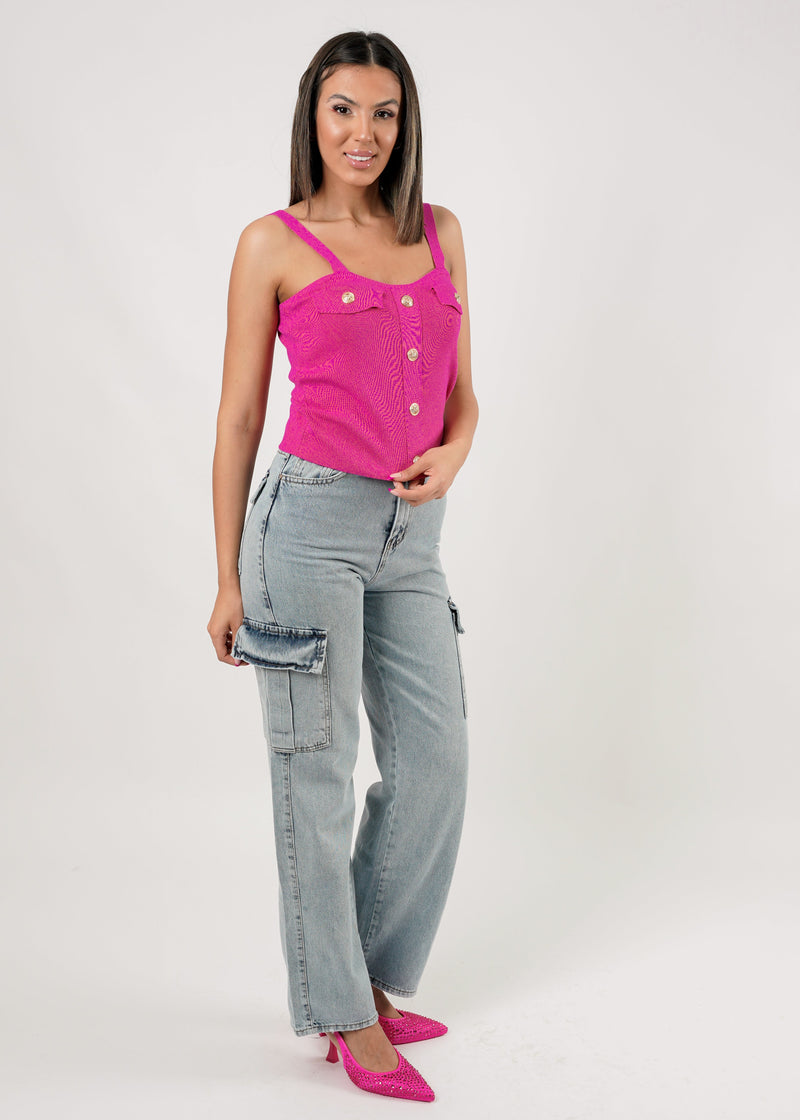 Jade Top - Fuchsia