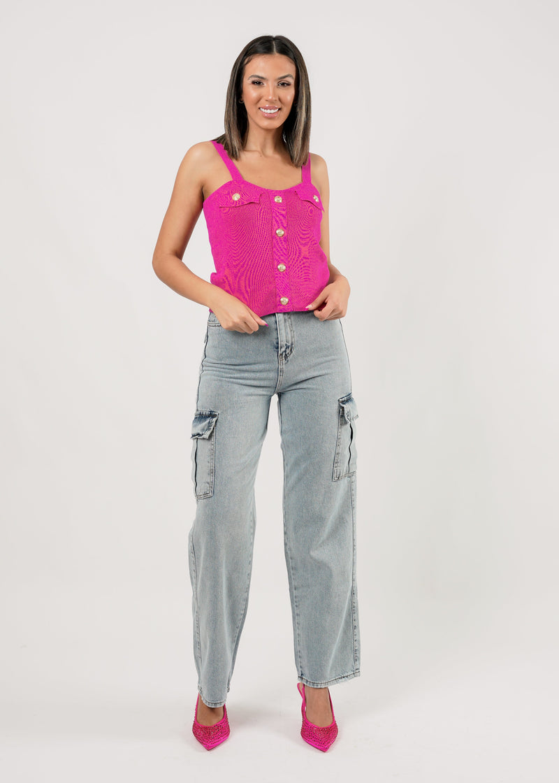 Jade Top - Fuchsia