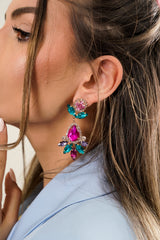 Lea Earrings - Fuchsia