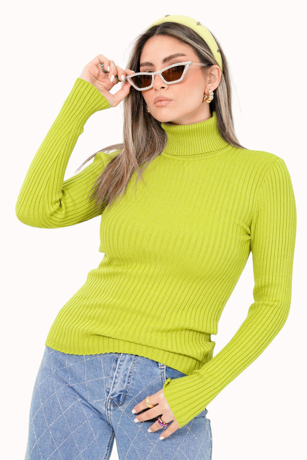 Asia Sweater - Lime Green
