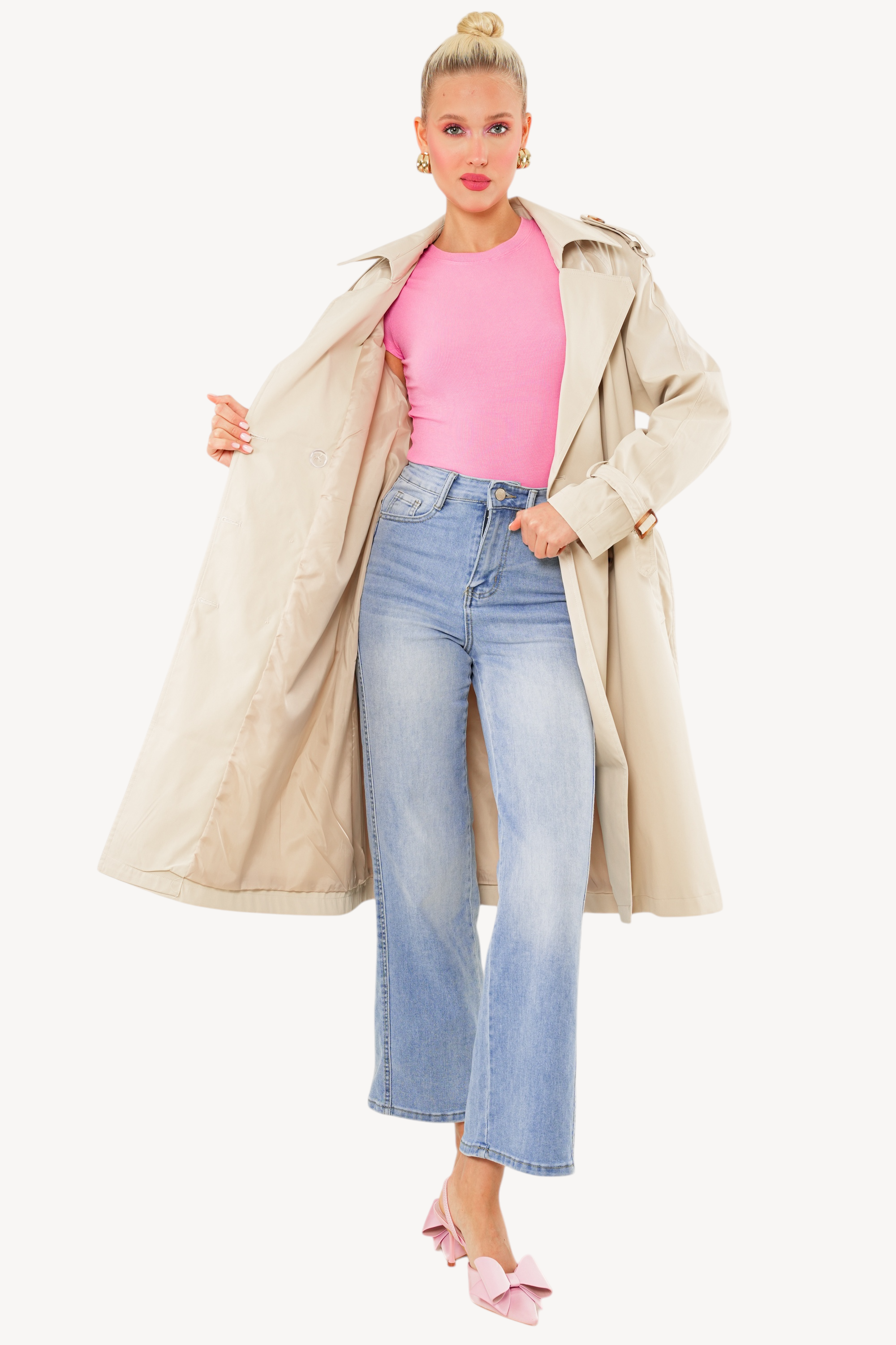 Lila Trenchcoat