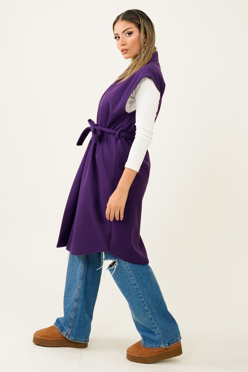 Mona Gilet - Dark Purple