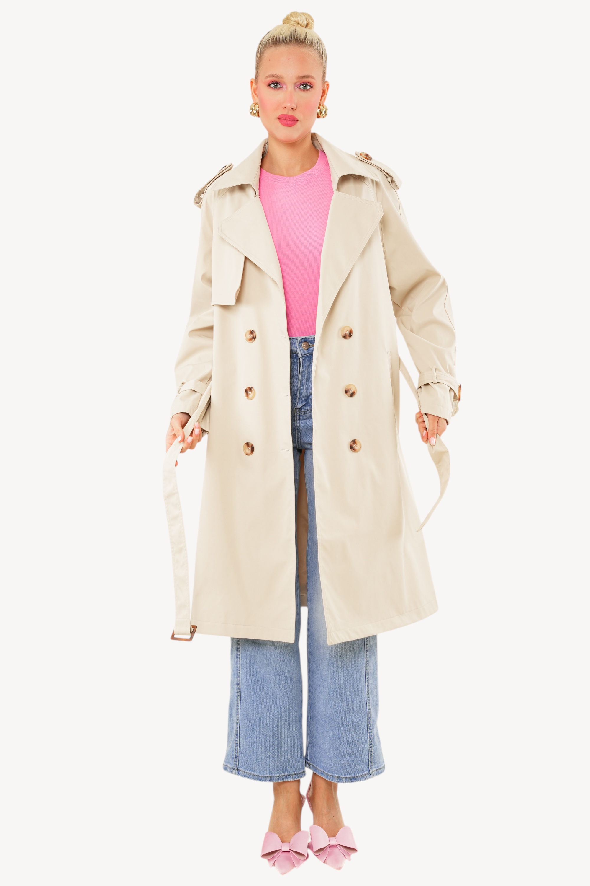 Lila Trenchcoat