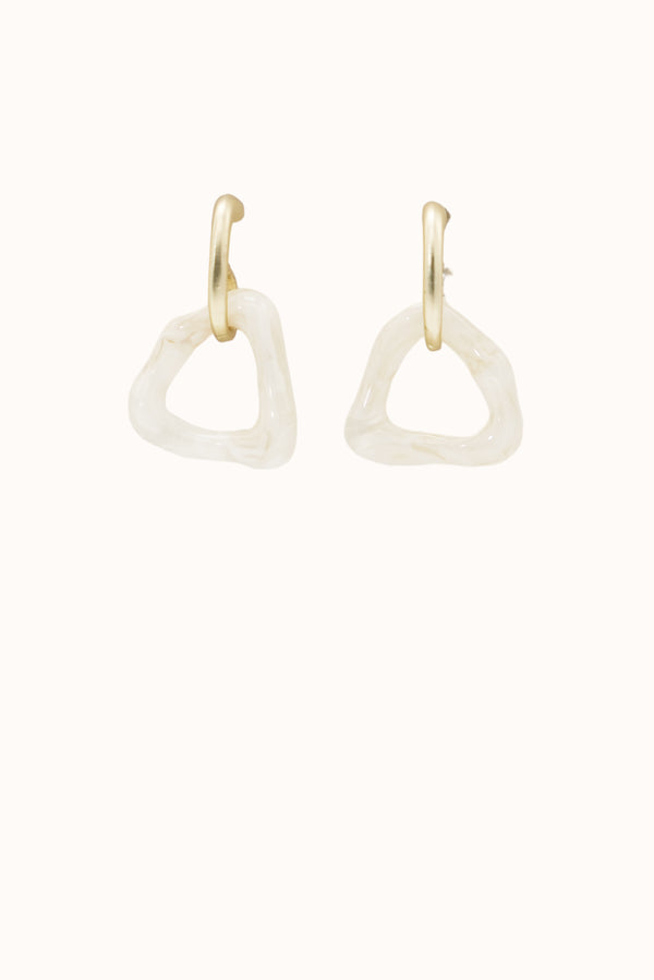 Tania Earrings - White