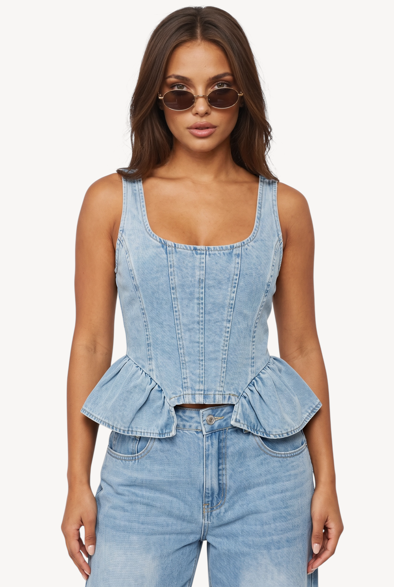 Denim Muse Top