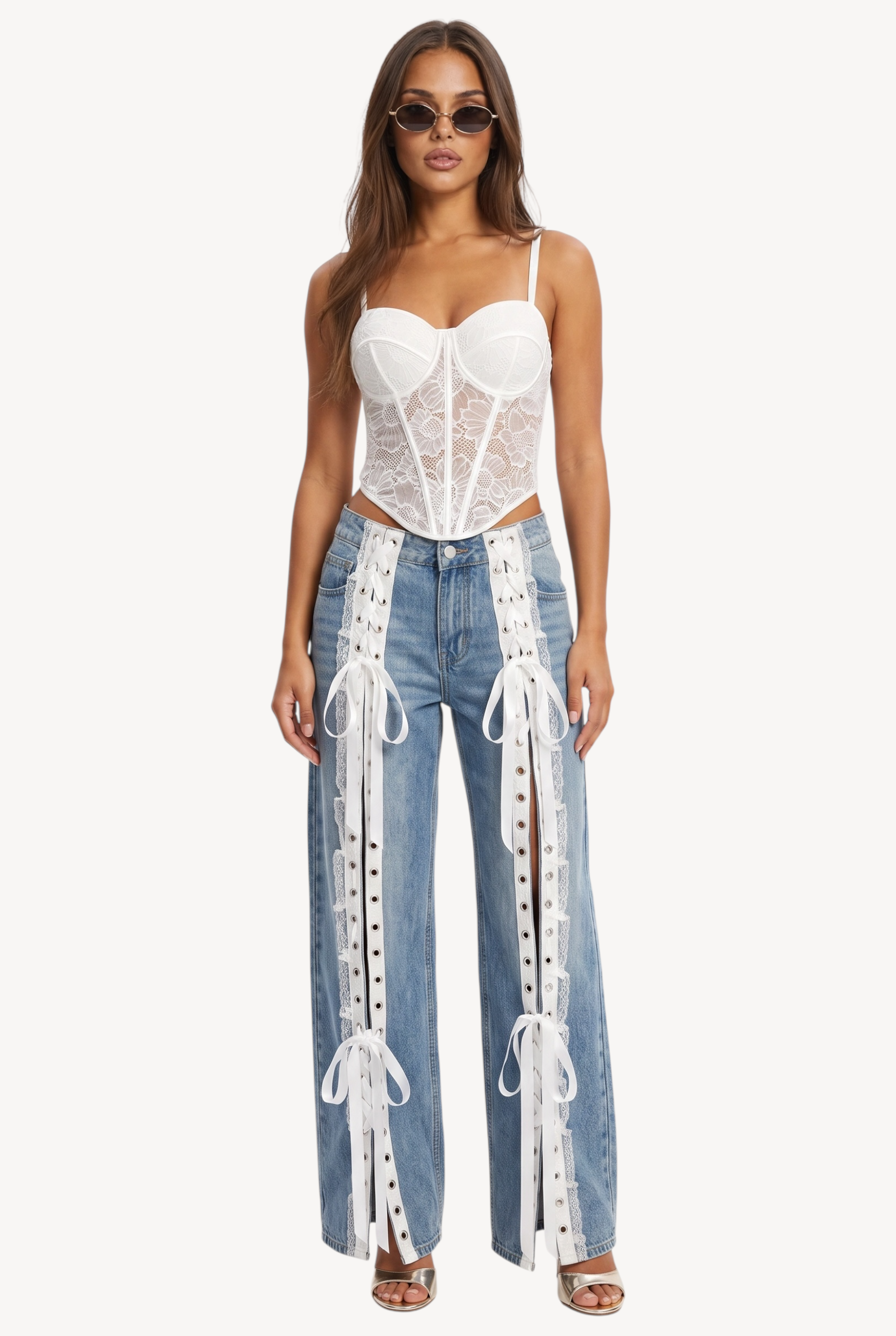 Lace Me Up Jeans