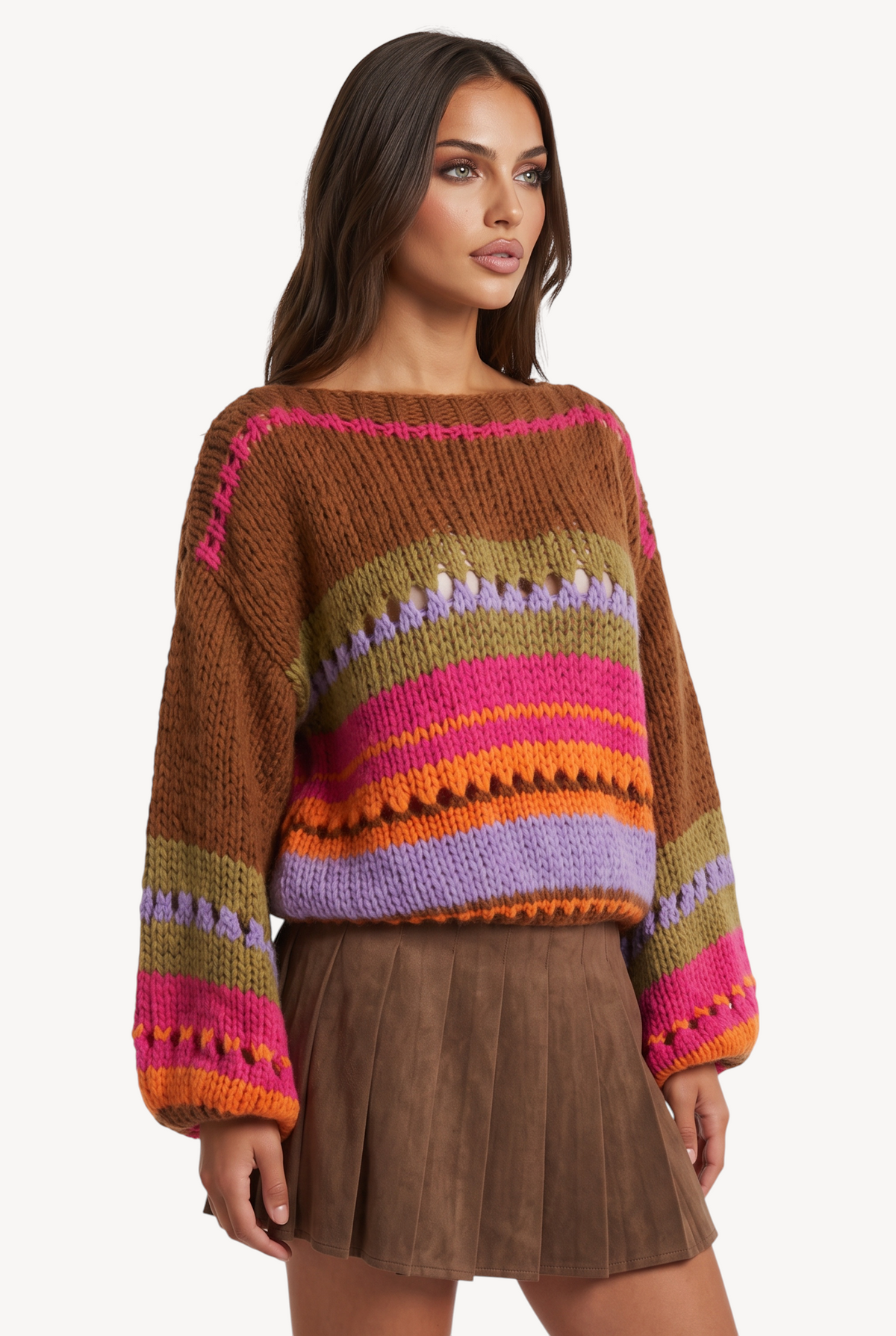 Dolce Stripe Knit Sweater