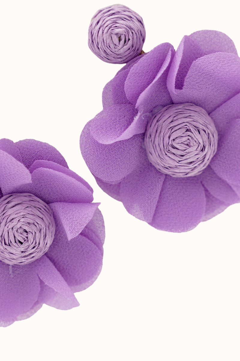 Charlene Earrings - Purple