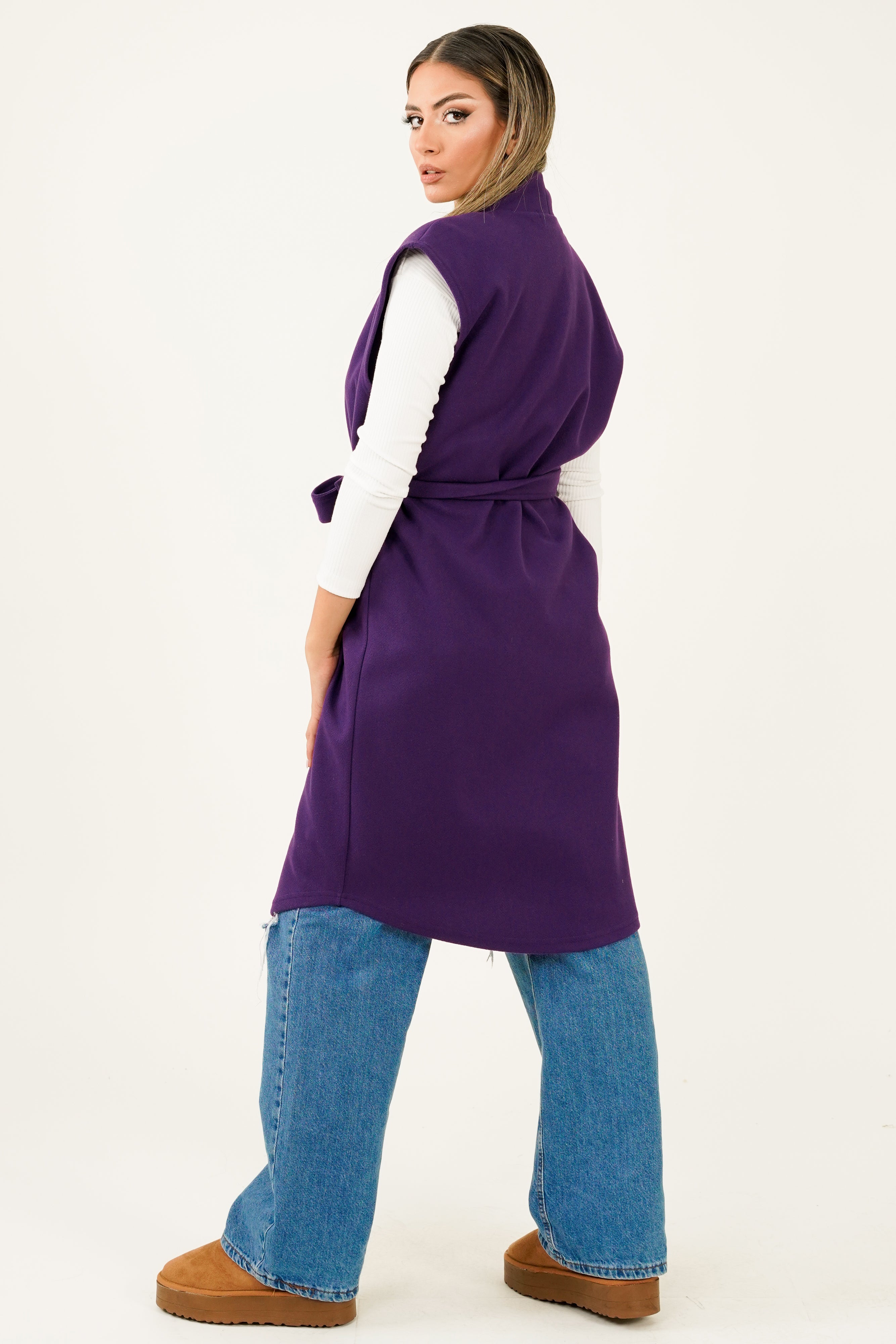Mona Gilet - Dark Purple