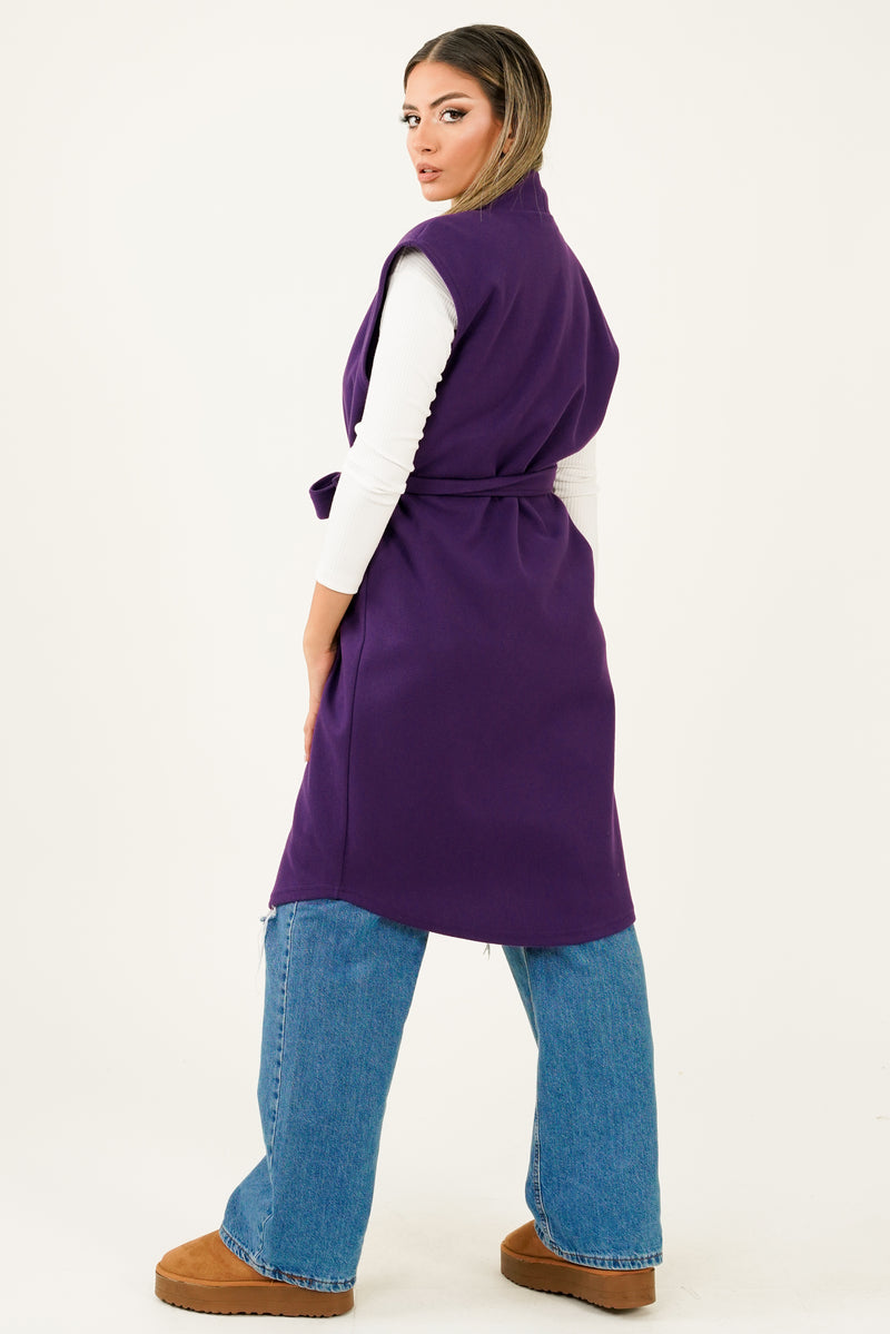 Mona Gilet - Dark Purple