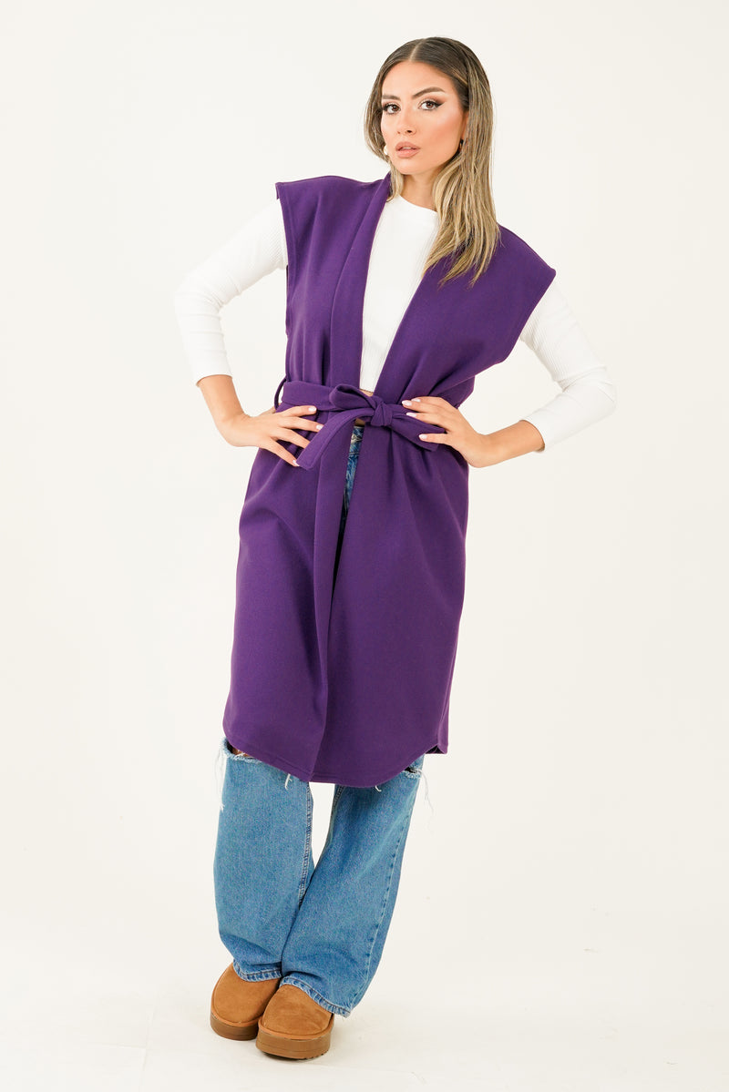 Mona Gilet - Dark Purple