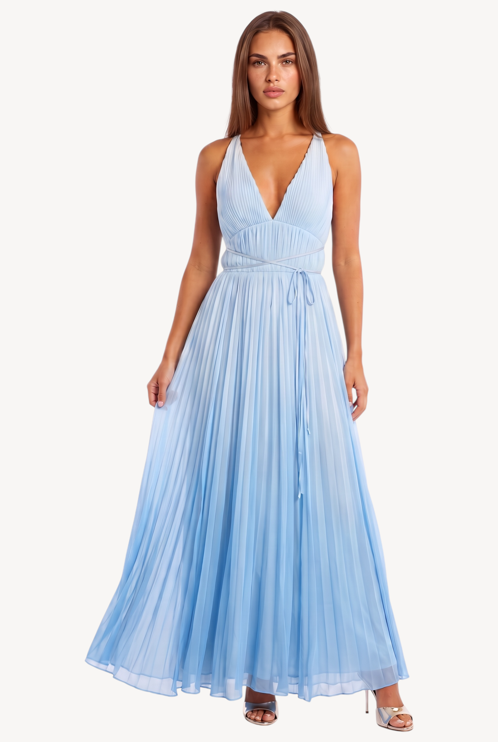 Azure Whisper Gown