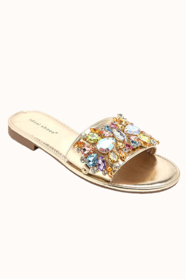 Shine Slippers - Gold