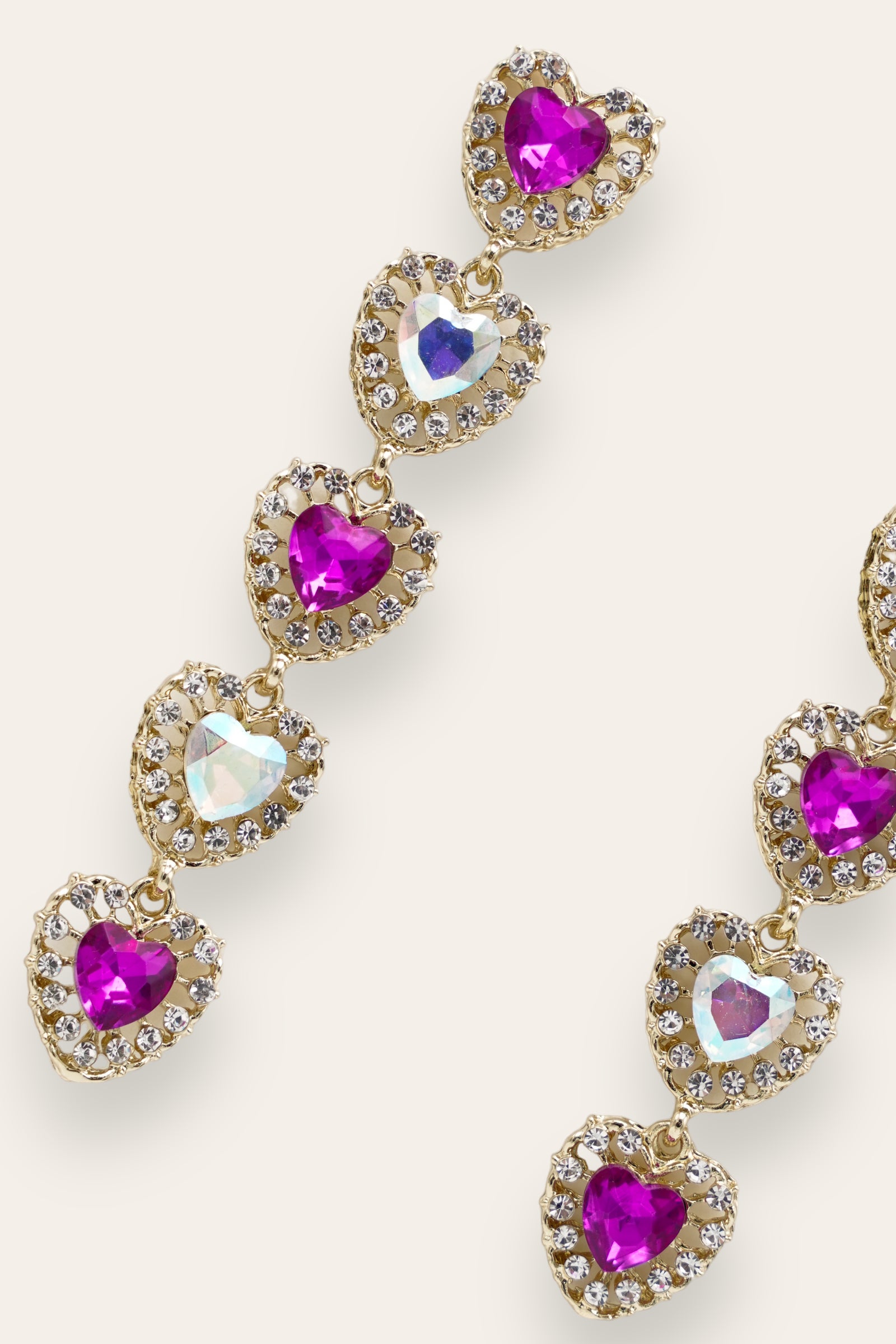 Angela Earrings - Fuchsia