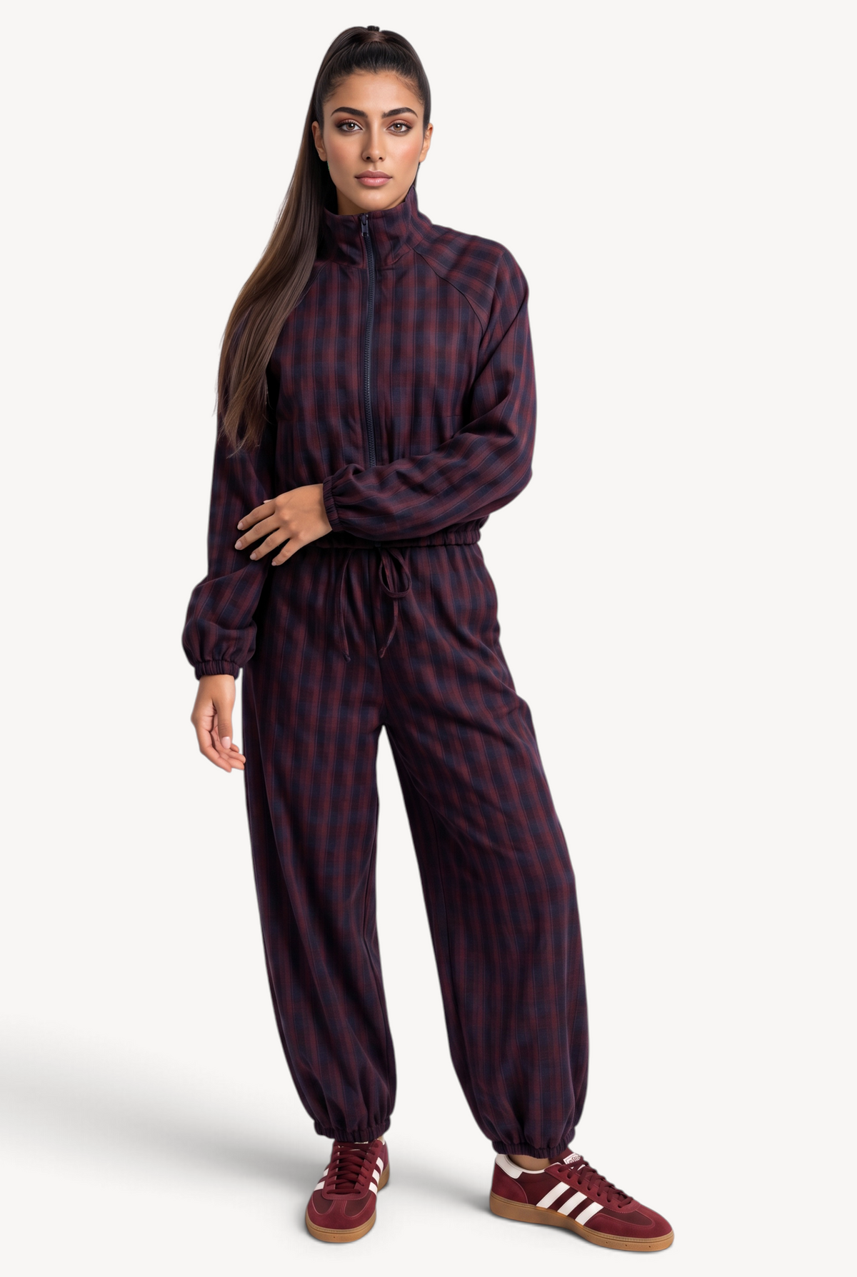 Plaid About You Balloon Pants