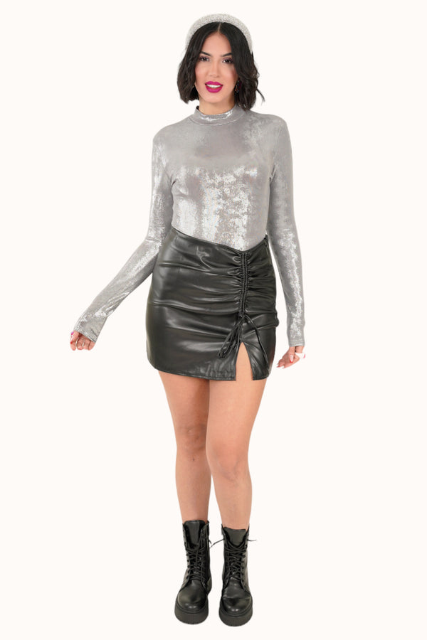 Roxana Bodysuit - Silver