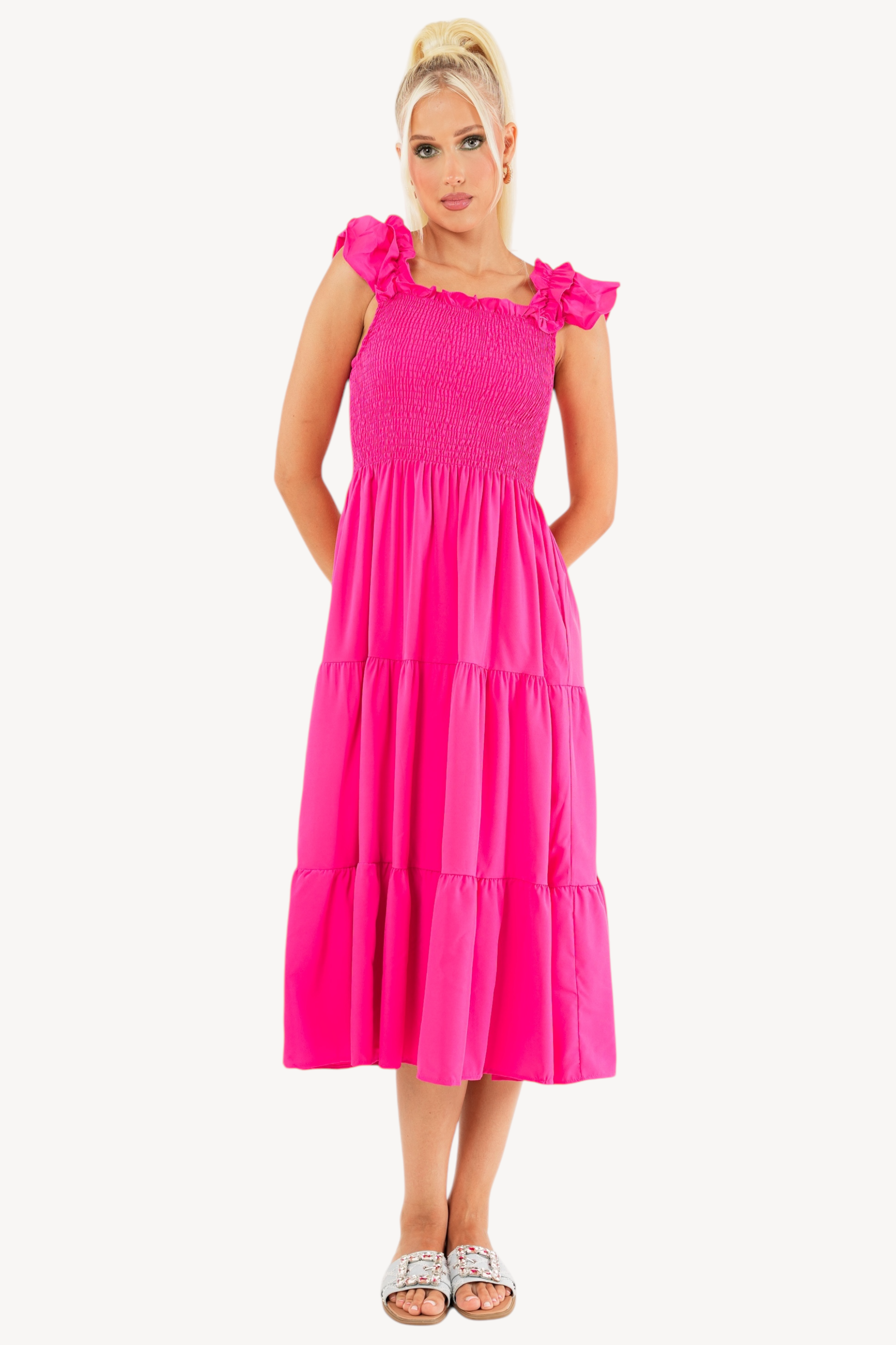 Dolla Dress - Fuchsia