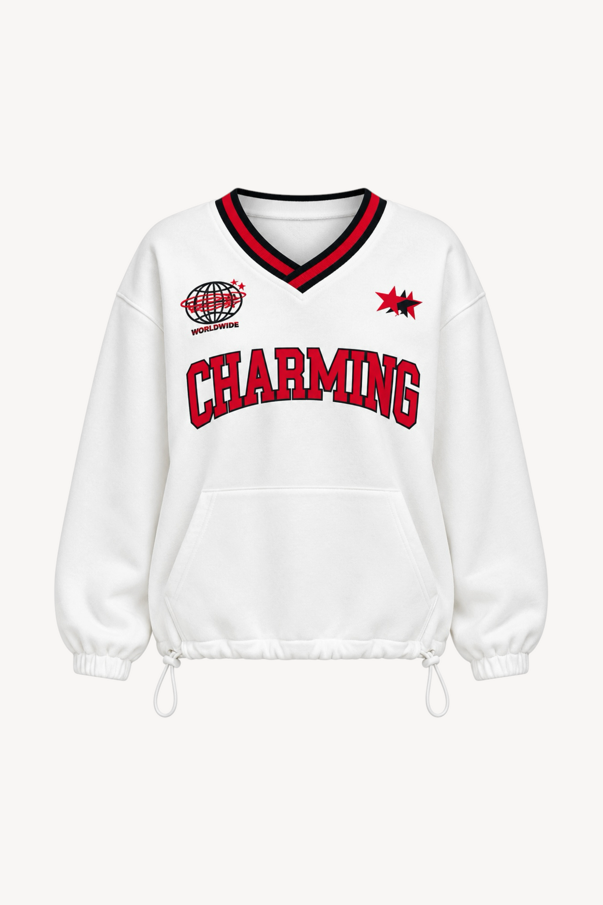 Charming V-Neck Sweatshirt