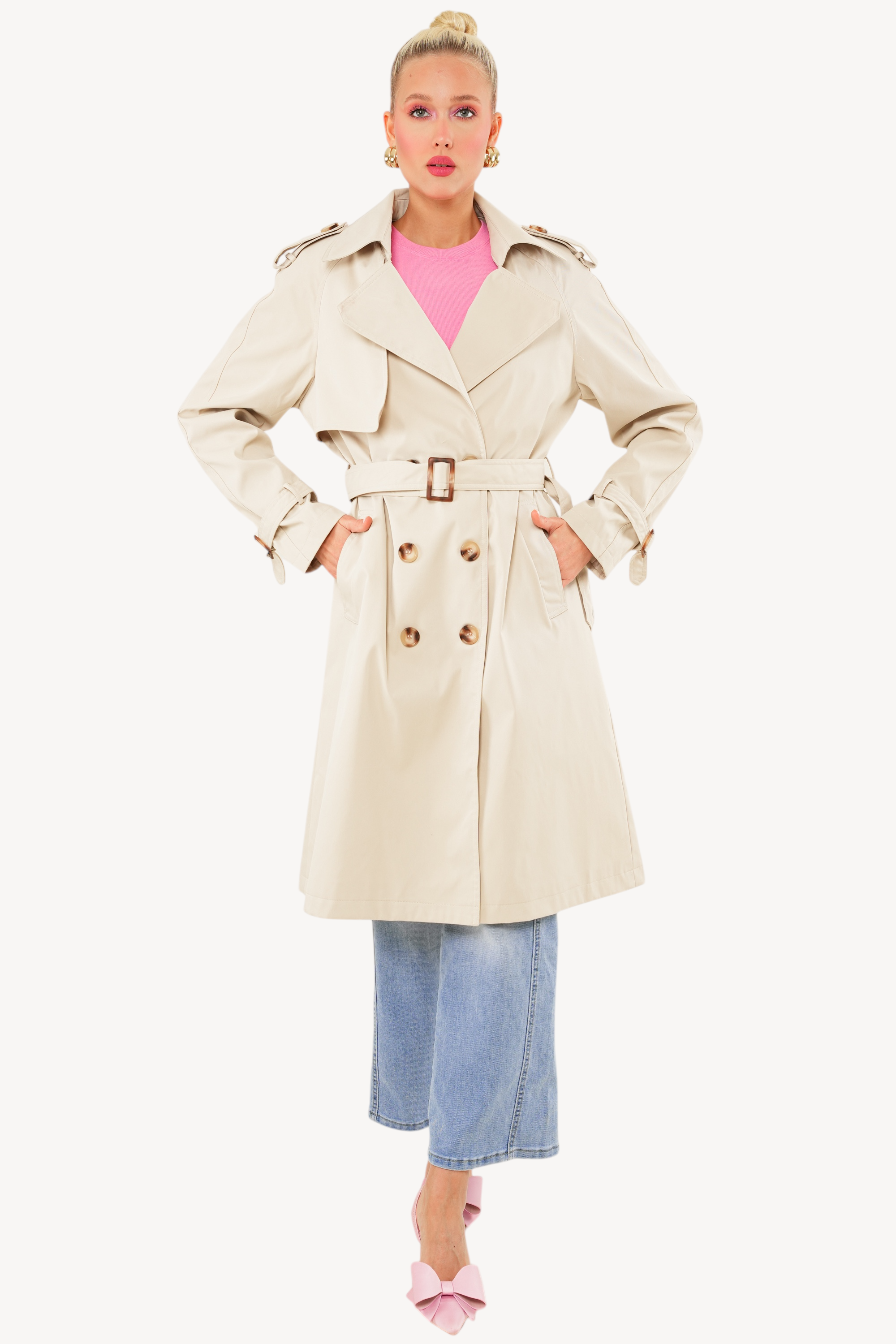 Lila Trenchcoat