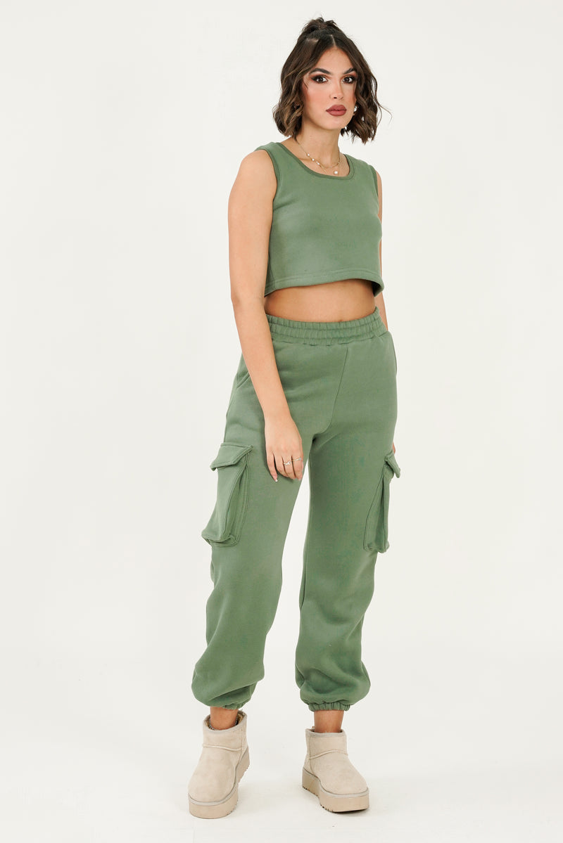 Leah Top - Olive Green