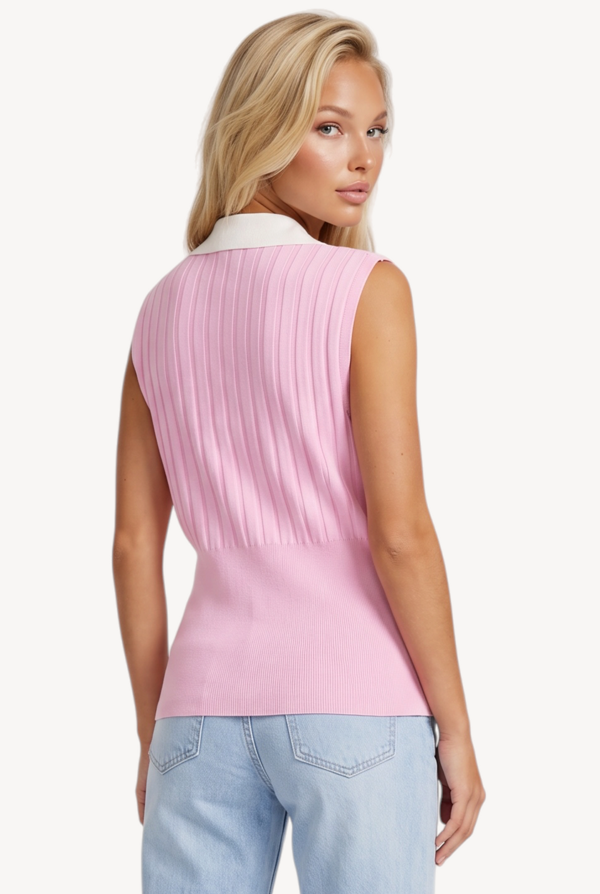 Cherry Blossom Knit Vest