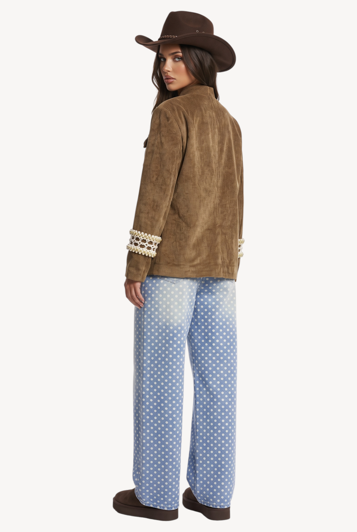 Cocoa Pearl Corduroy Jacket