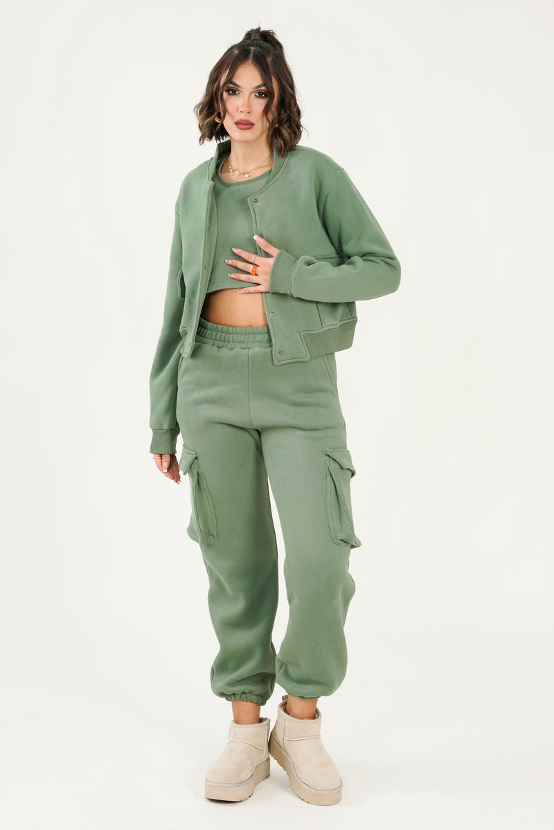 Leah Top - Olive Green