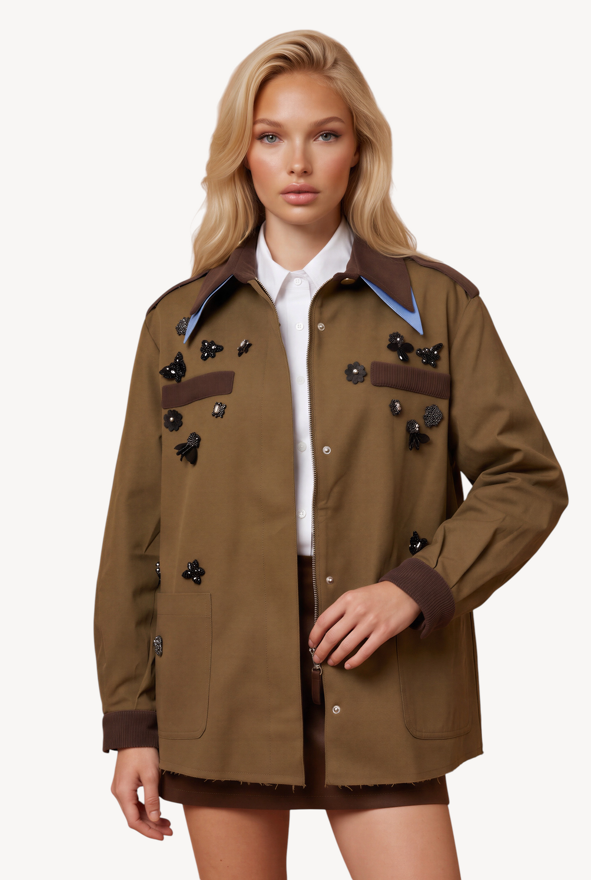 Collar Military Jacket